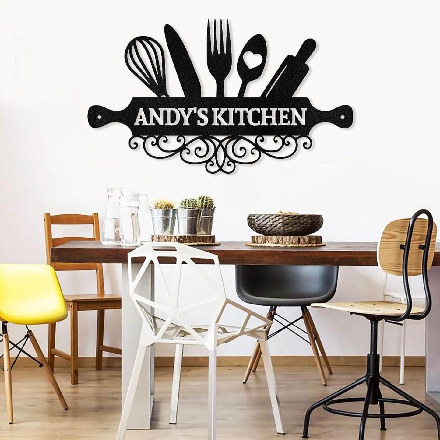 Custom Metal Kitchen Plaque , Housewarming Gift