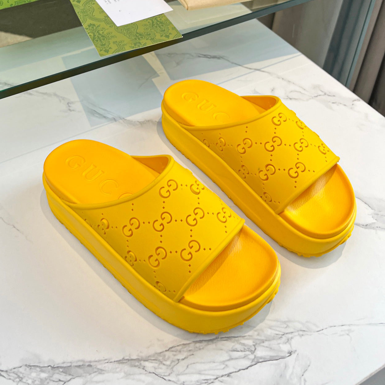 G logo ice cream platform slippers XC16061203