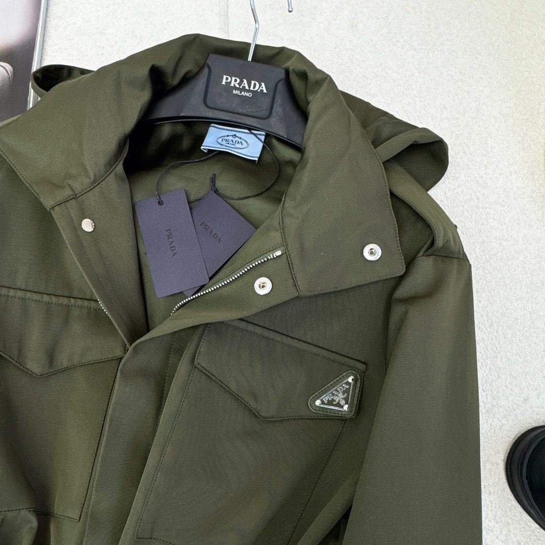 PR waisted hooded jacket 1824091813