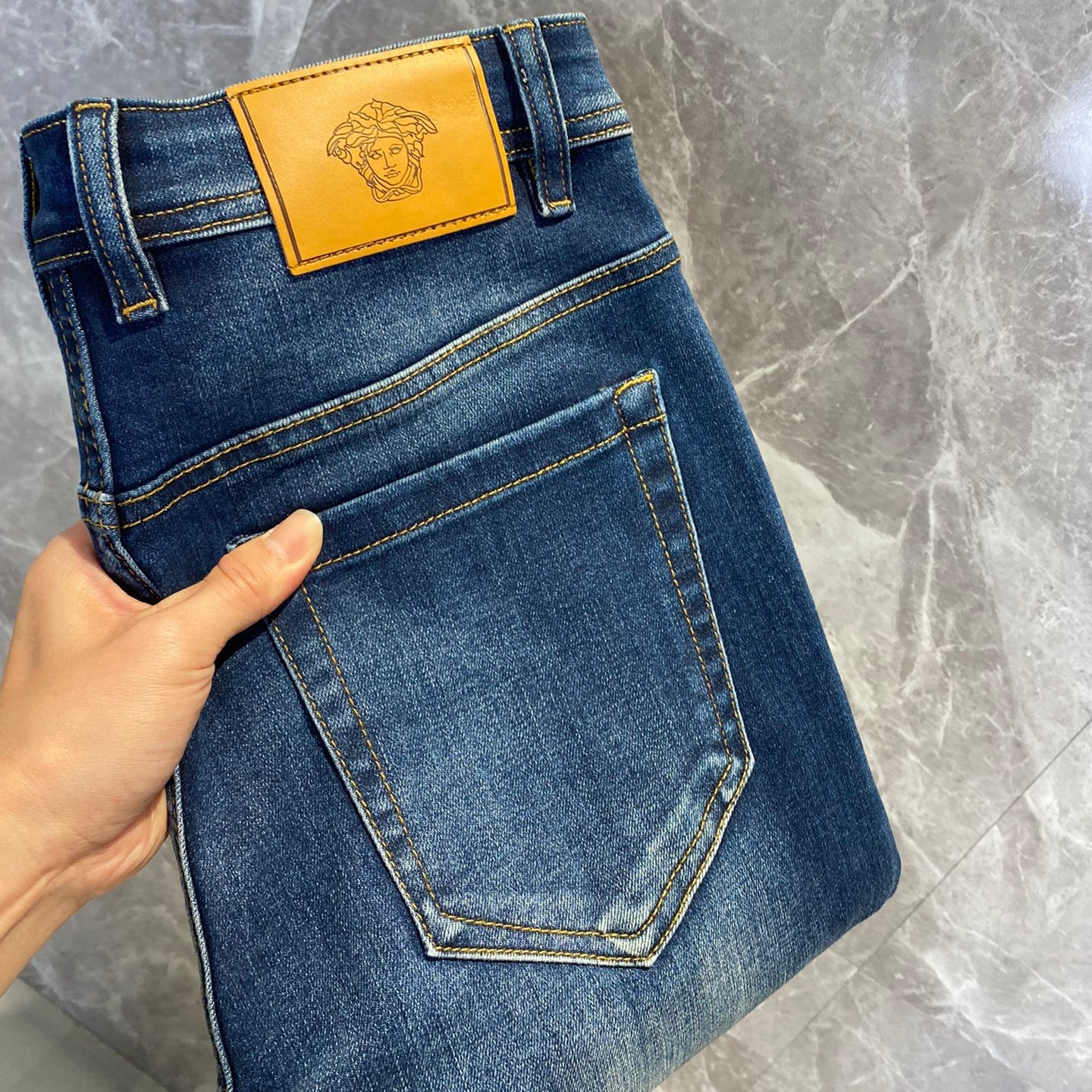 Men's new straight through casual jeans 1025011604