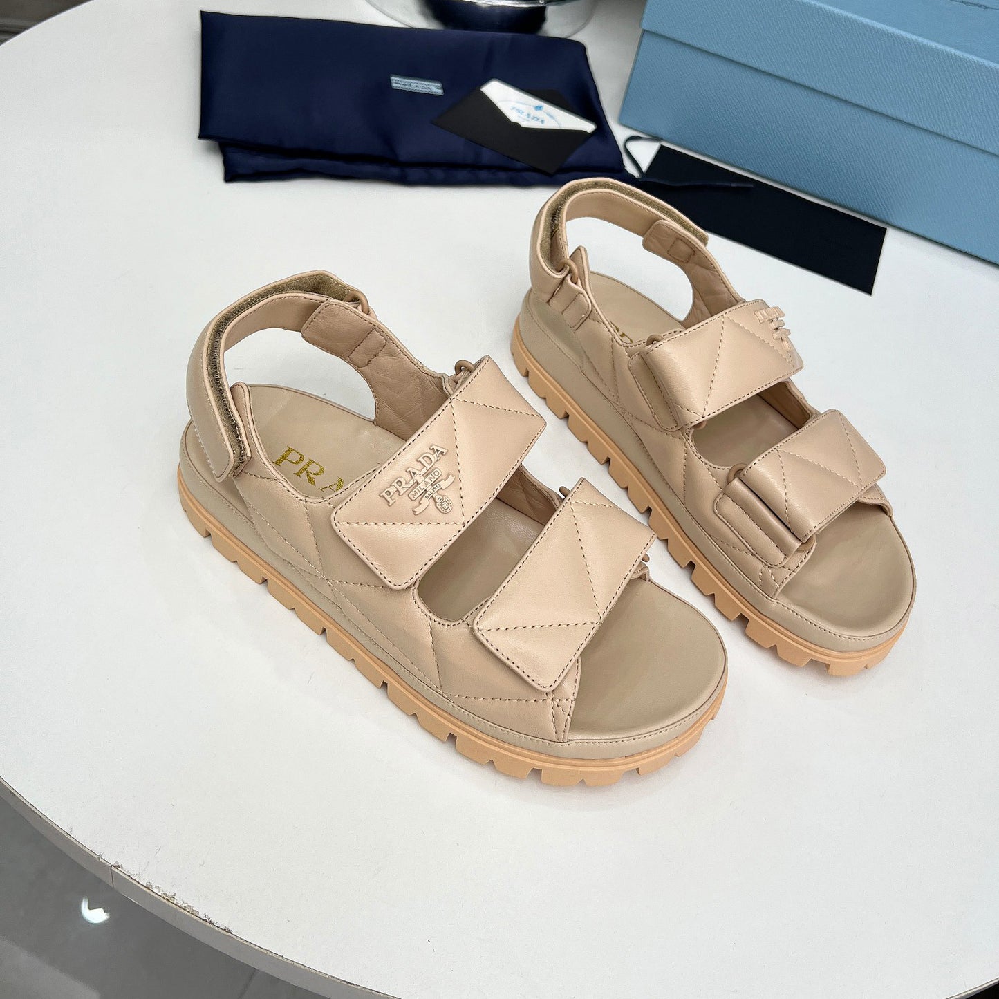 Spring And Summer New Women's Shoes Leather Soft Bottom Muffin Sandals Velcro 1024030828