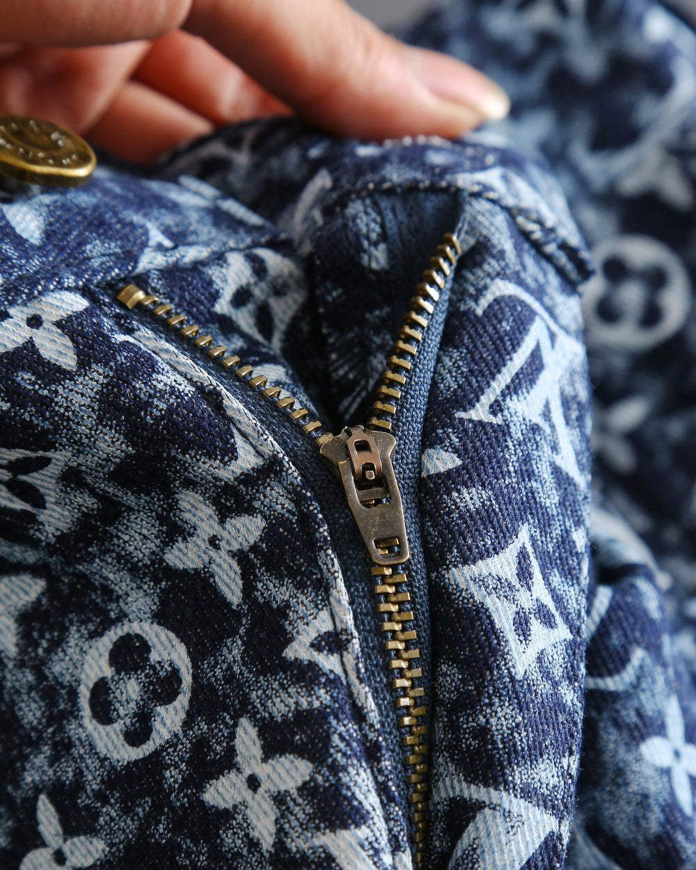 all over print jacquard jeans XC0823102304