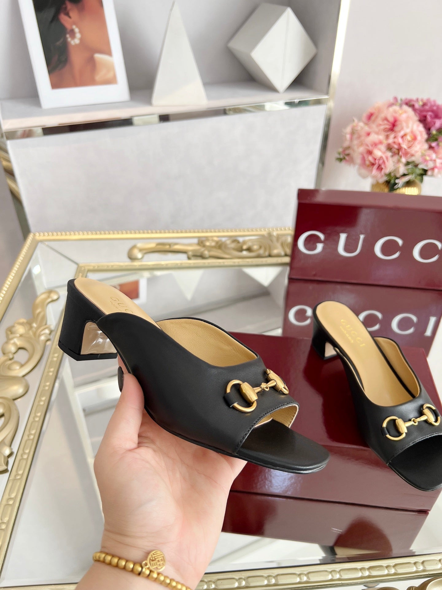 GG Chunky heel slippers 1825061302