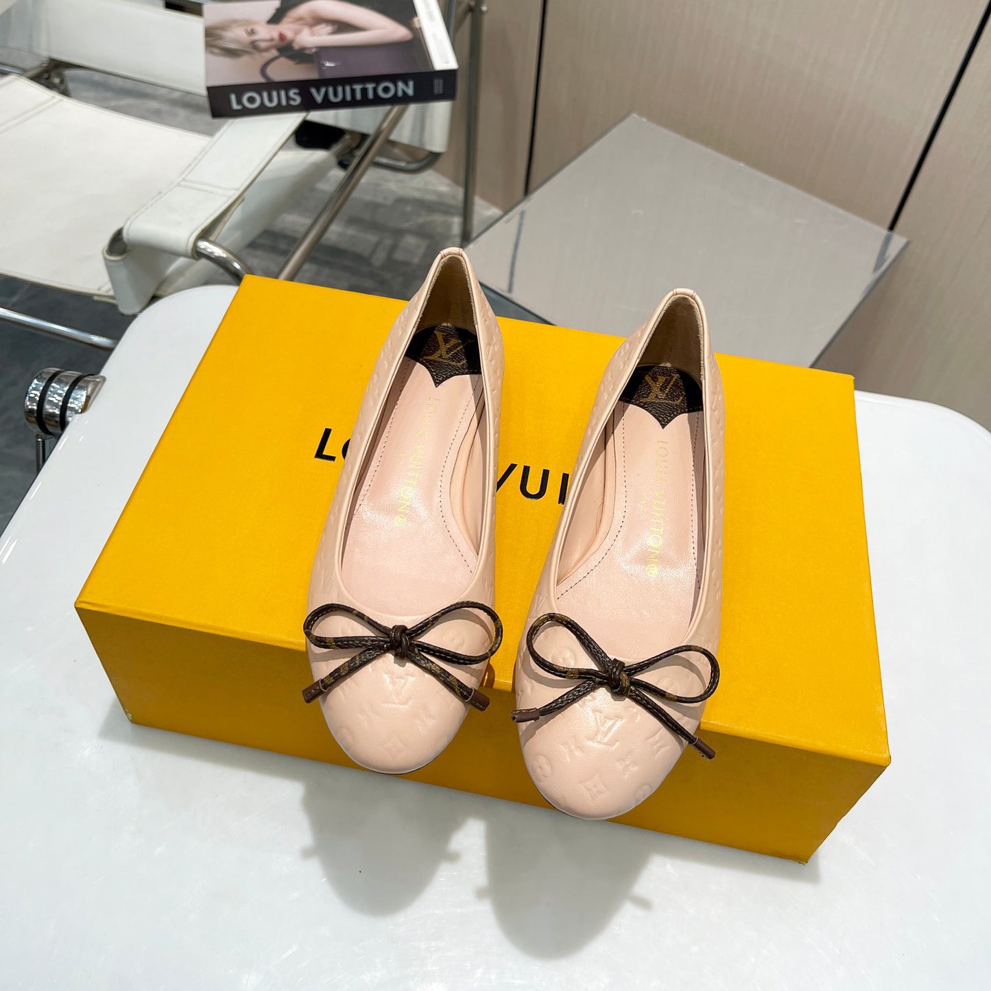 New style bow ballet flat shoes presbyopia shoes 1824040702