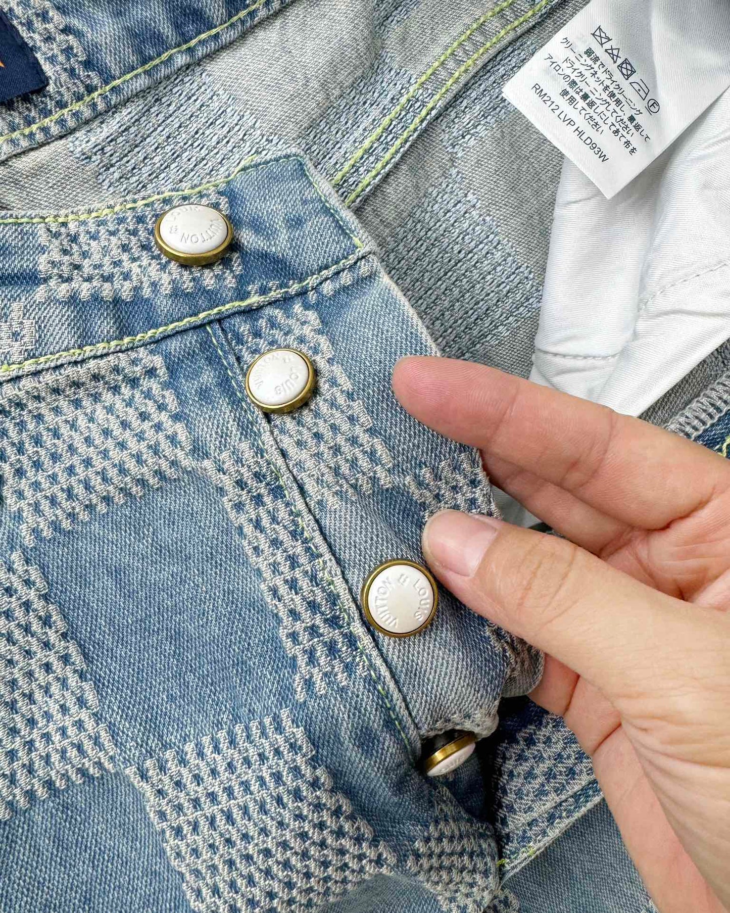 LV Plaid jeans 1825022820