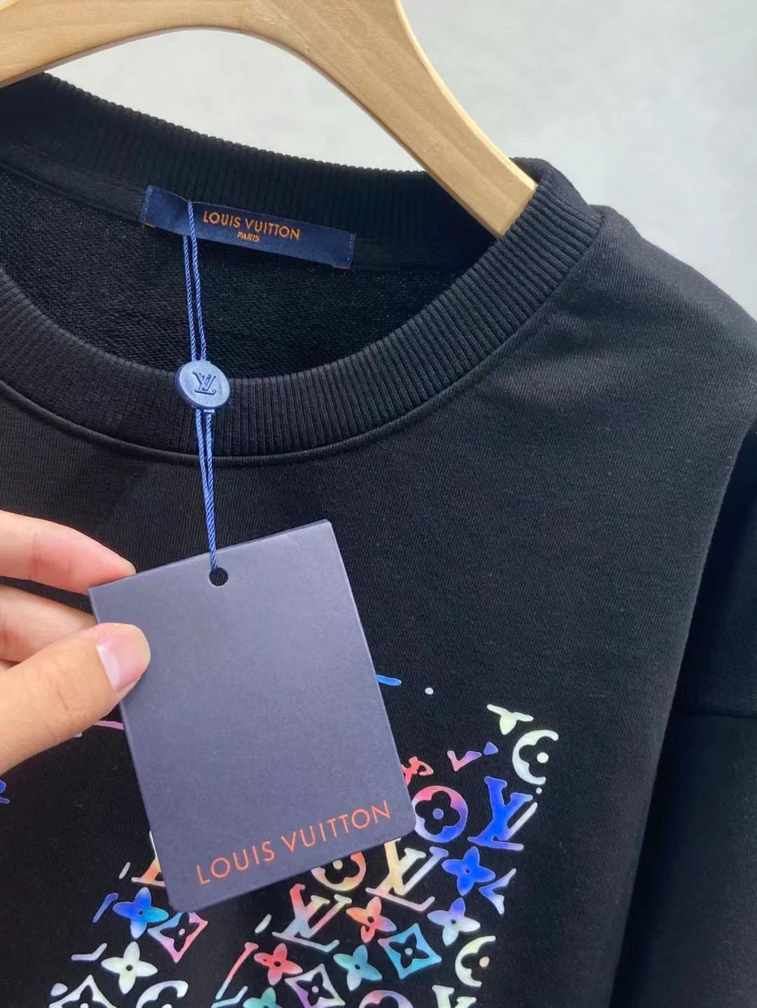 Sketch full of hollow letters long-sleeved round neck sweatshirt XC0823091815