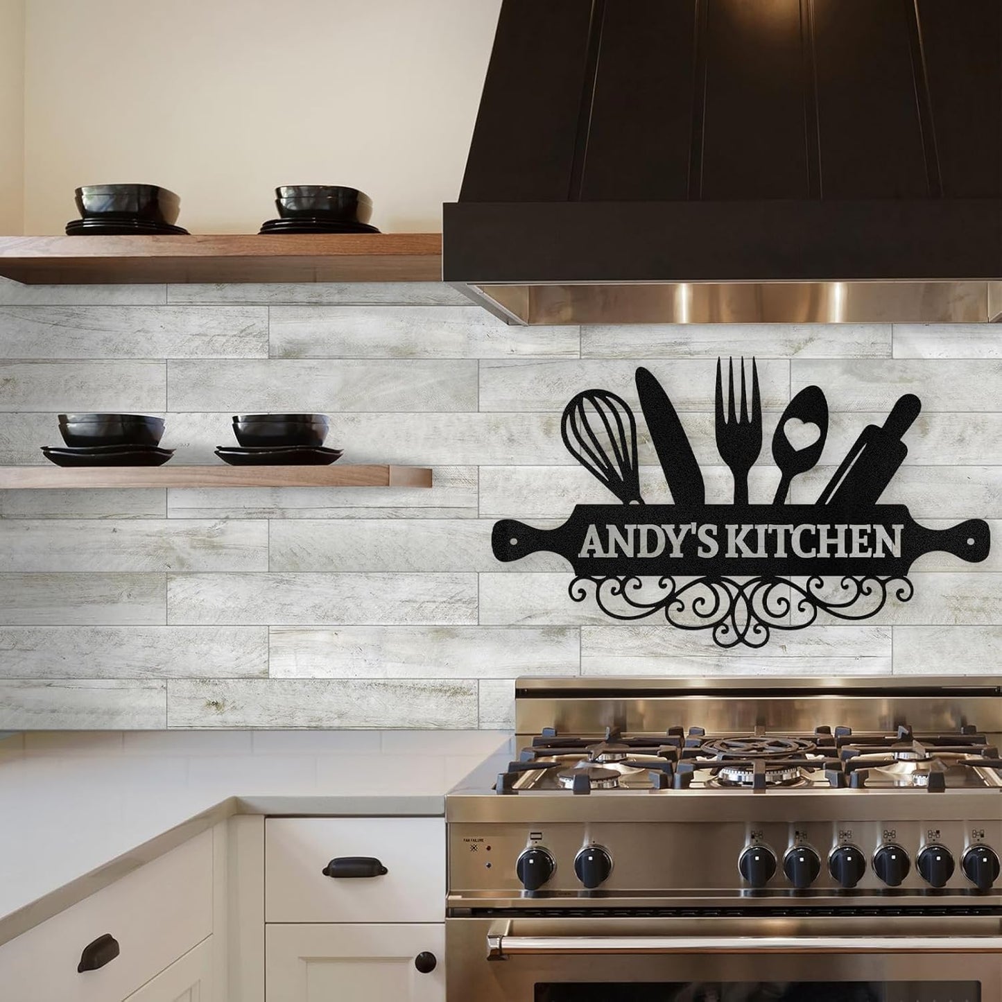 Custom Metal Kitchen Plaque , Housewarming Gift