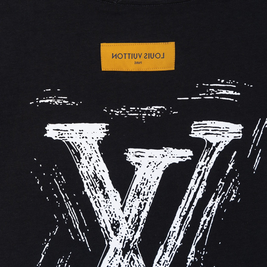 LV Front and back letter print T-shirt 1824103105