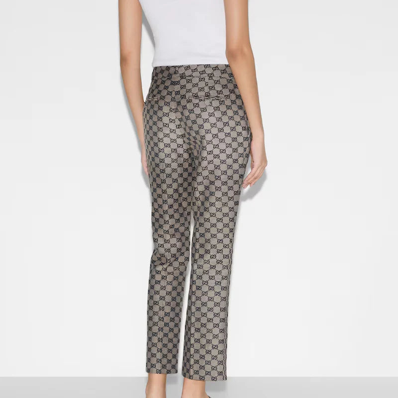 GG WOMEN LINEN BLEND CANVAS PANT 1025051601