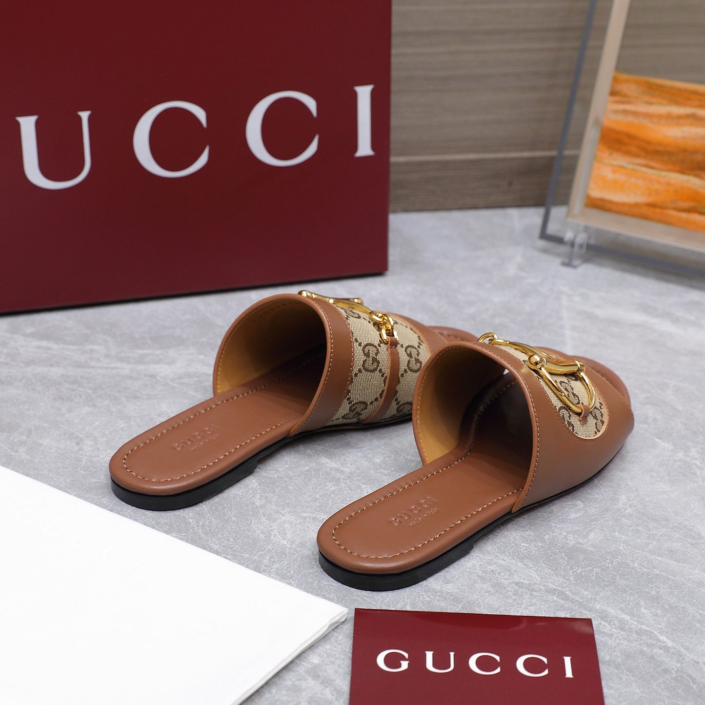 GG 25ss D-shaped chain buckle slippers 1825042512