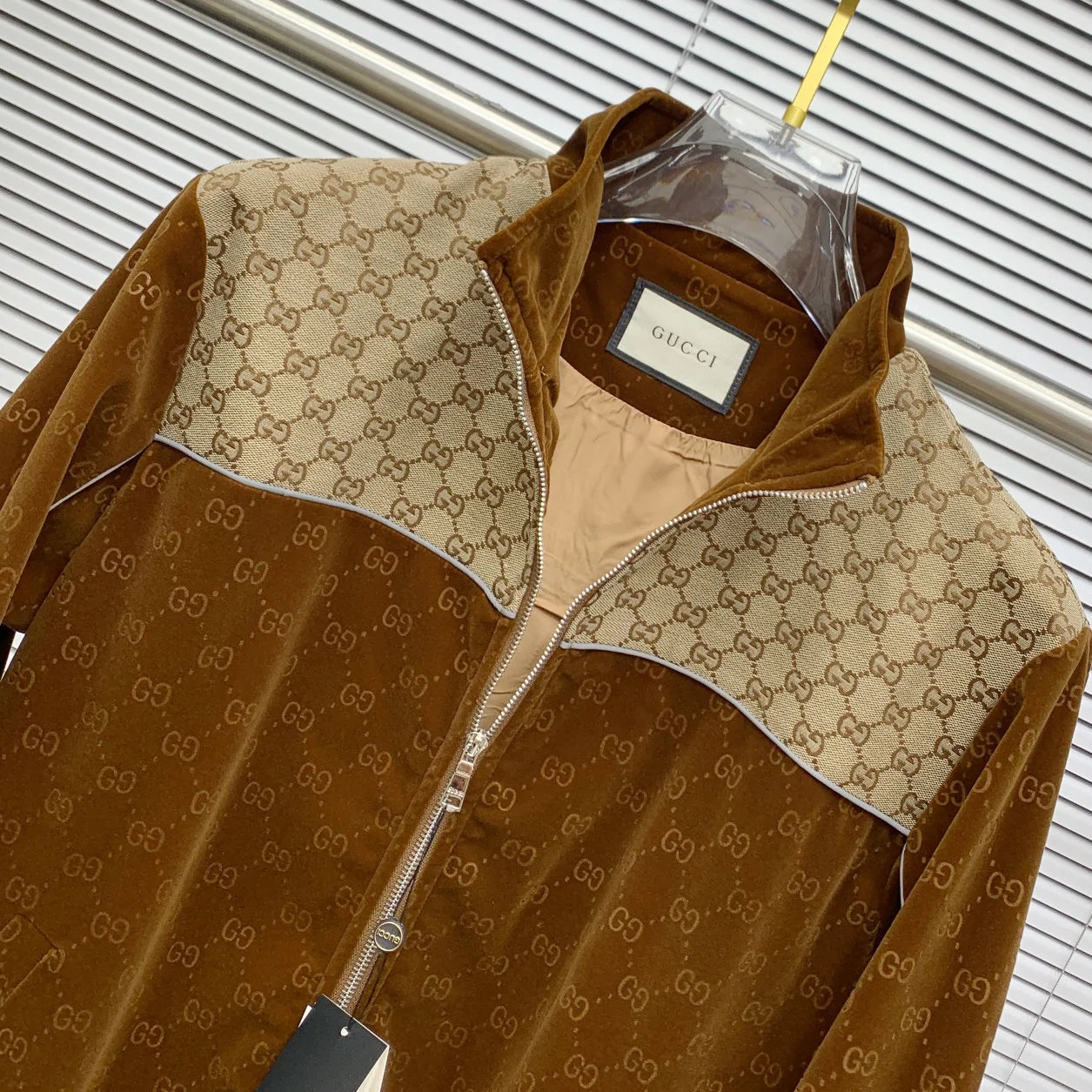 Stand-up collar classic pattern trend casual suit 1024121819