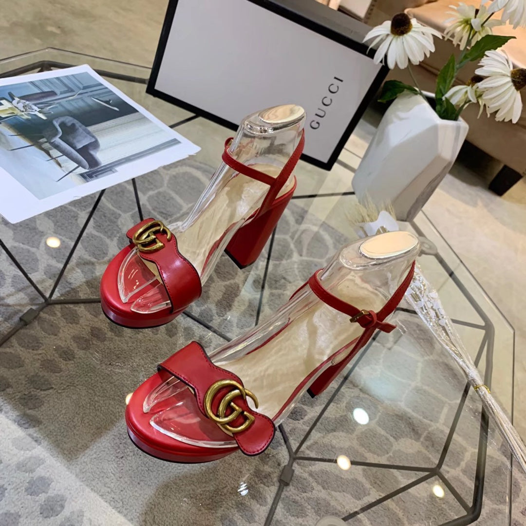 Versatile G buckle high-heeled sandals 1824061301