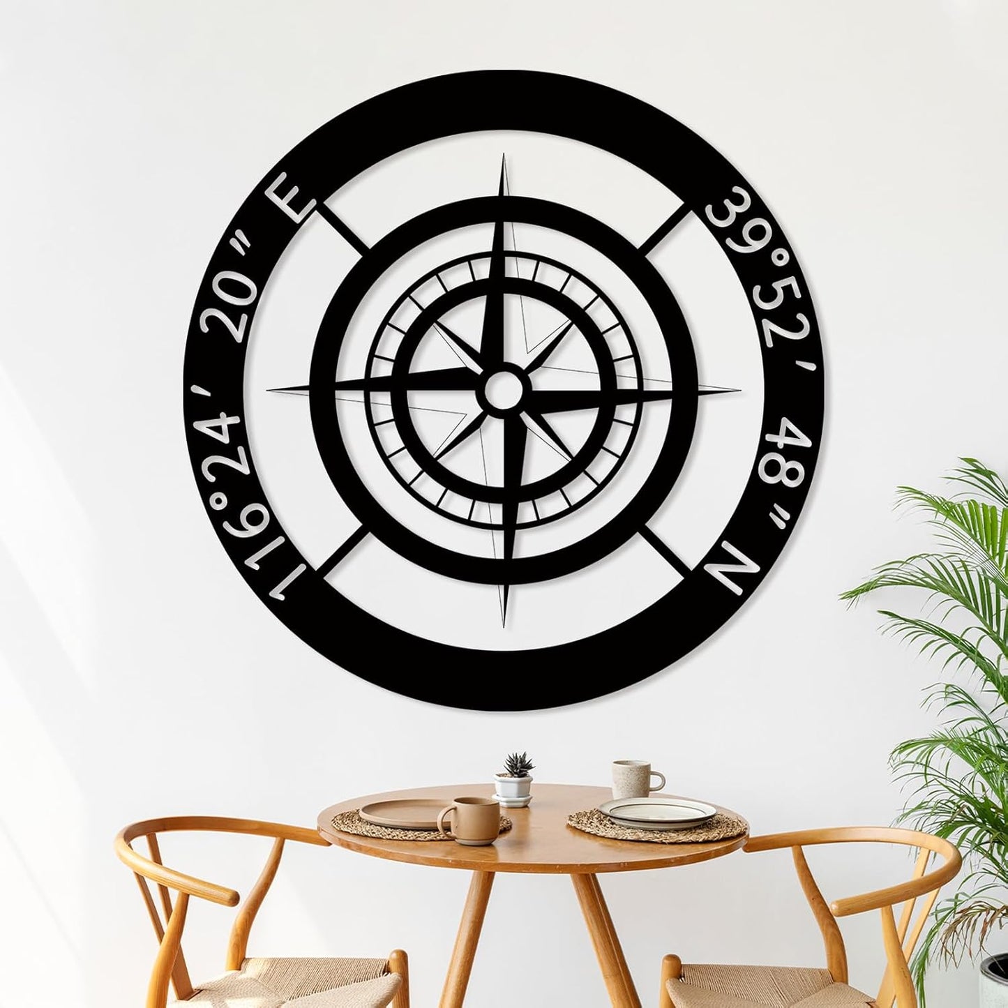 Custom Coordinates Metal Sign, Letter Family Name Wall Art, Outdoor Metal Art & Personalized Wedding Gifts