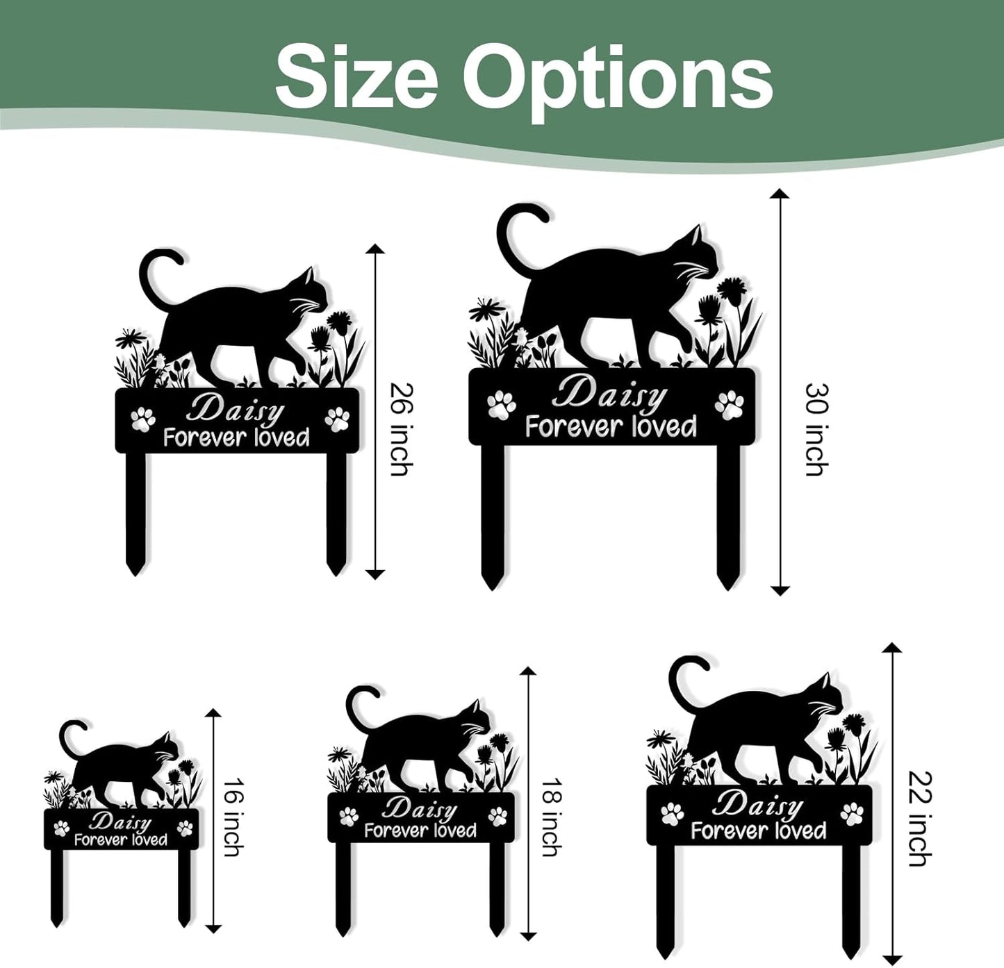 Personalized Iron Cat Memorial - Custom Pet Plaque for Cherished Memories
