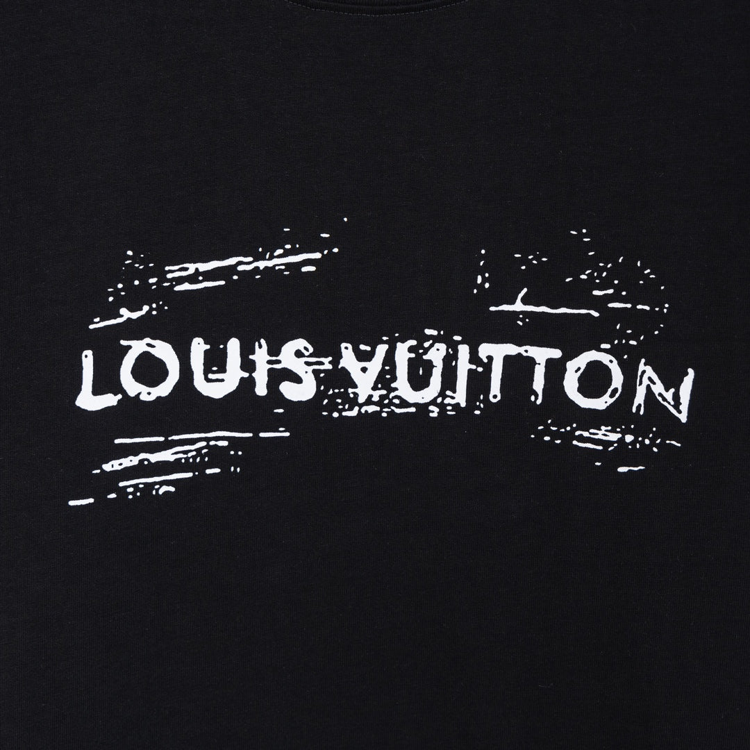 LV Front and back letter print T-shirt 1824103105