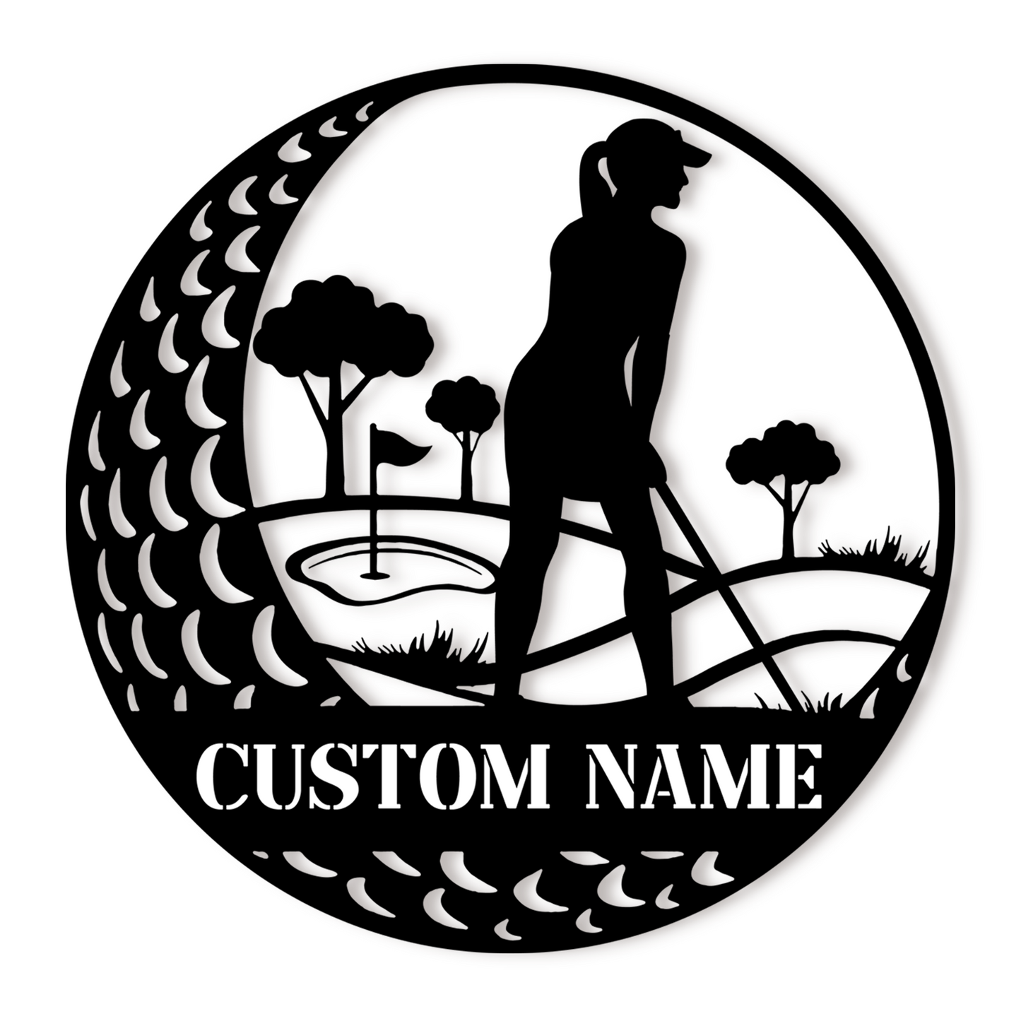 Custom Golf Wall Art Sign, Golf Ball Transport Design for Sports Room, Garage or Front Porch Decor