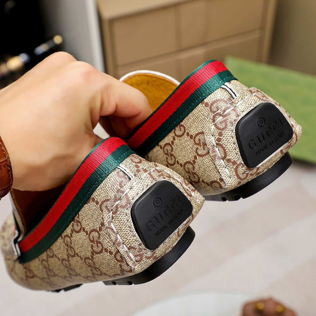 Trendy classic printed men's casual loafers 1024040112