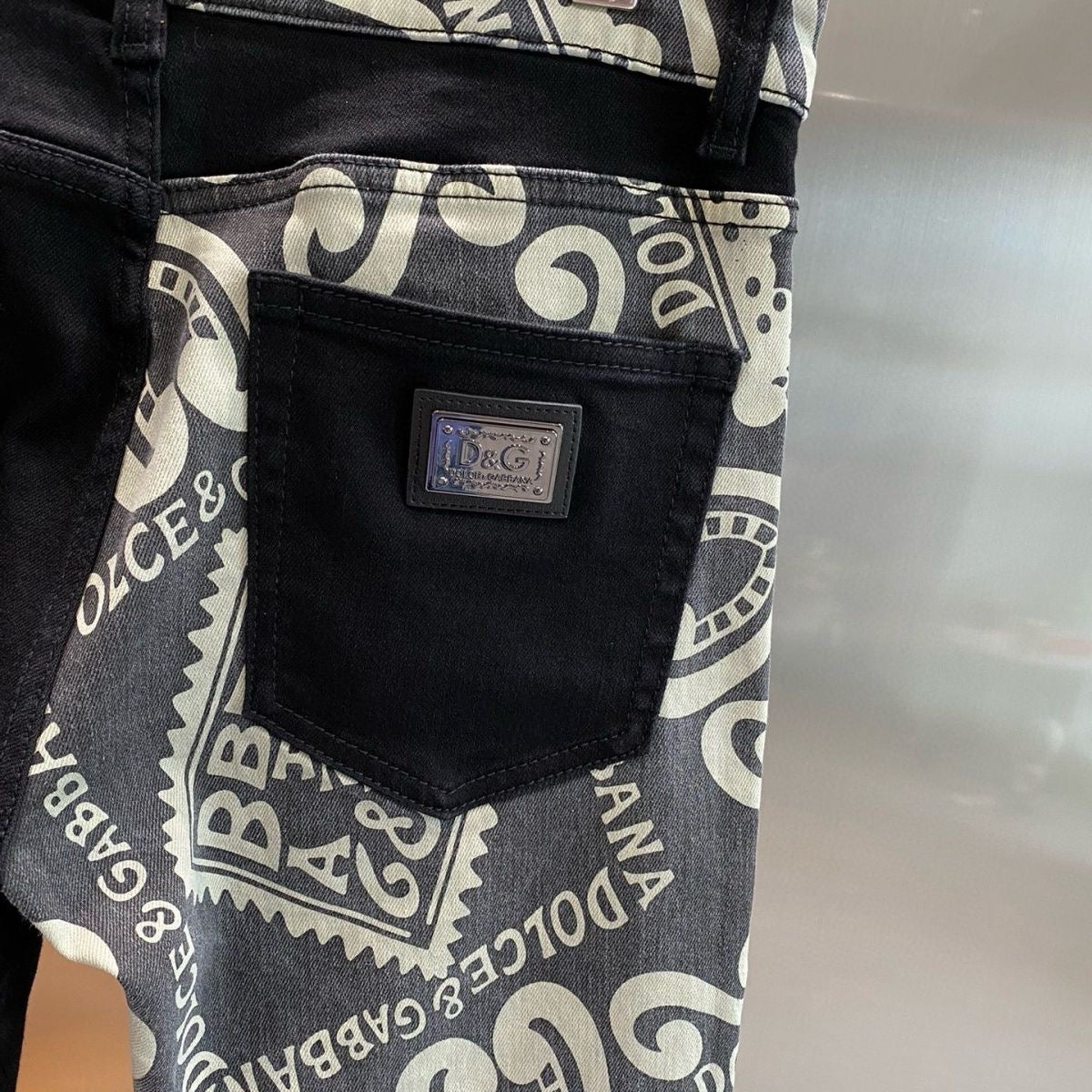 D&G HNA series exclusive pattern printed jeans 1824110701