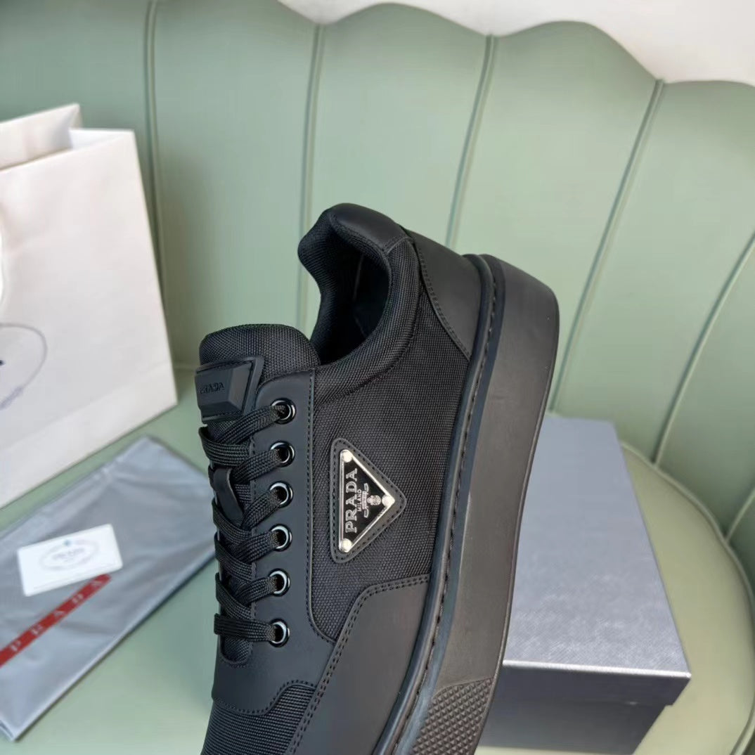 New breathable leather and canvas sneakers 1824041902