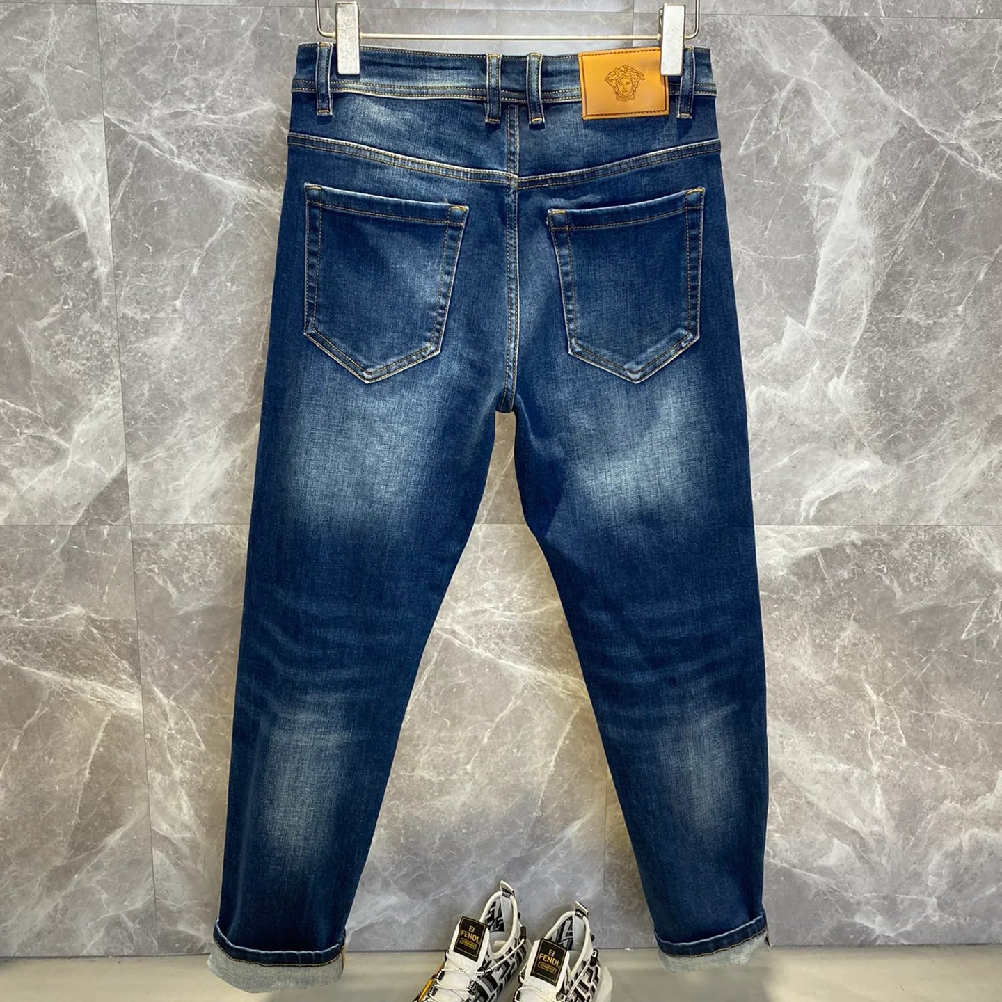 Men's new straight through casual jeans 1025011604