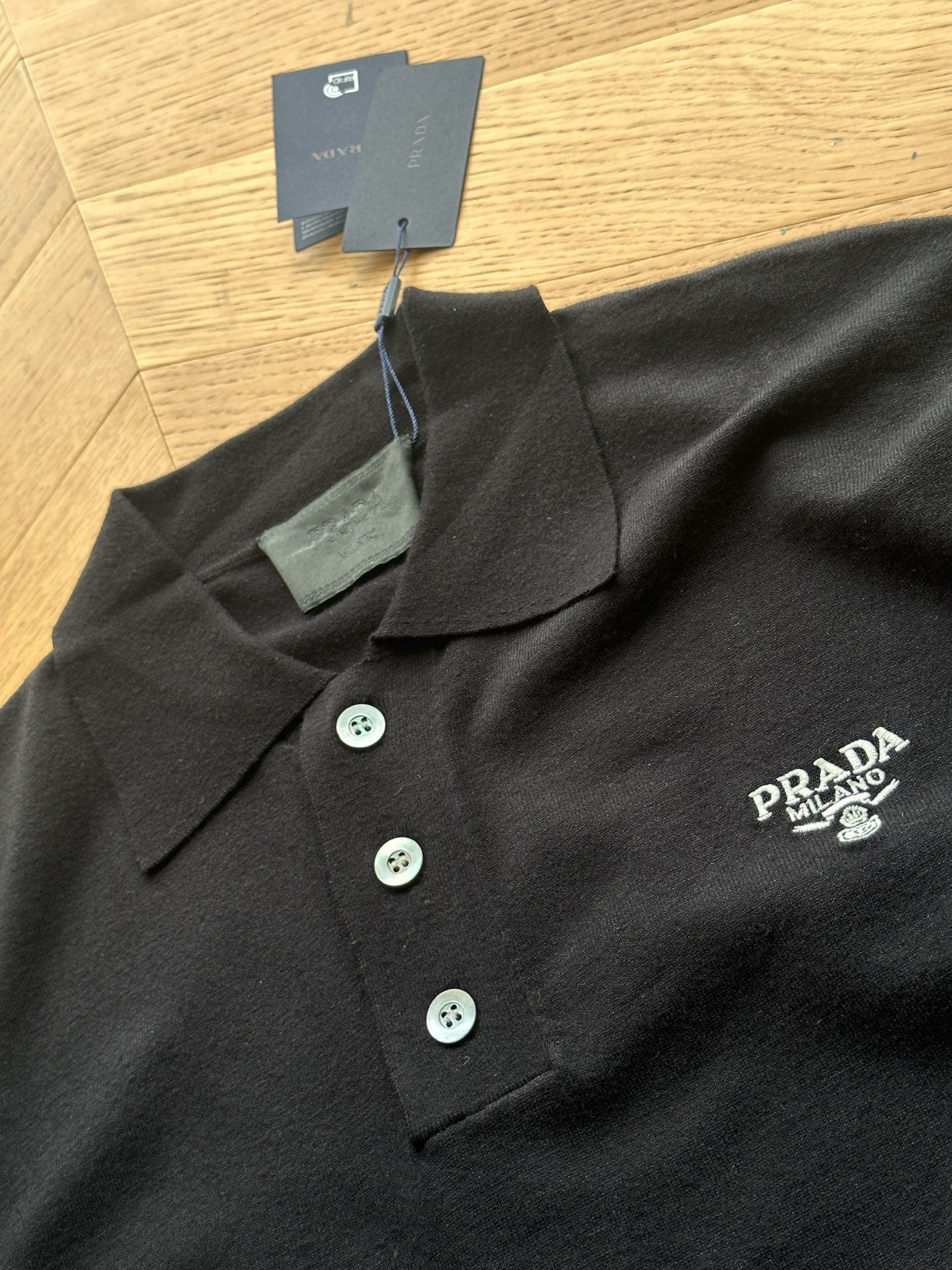 PR Knitted Embroidered Logo Polo 1825061801