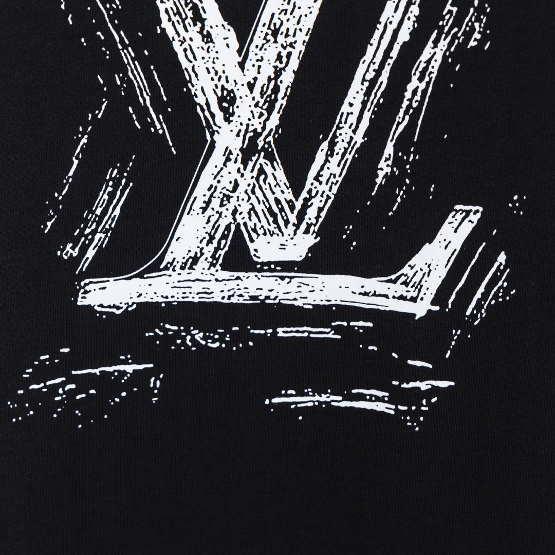 LV Front and back letter print T-shirt 1824103105