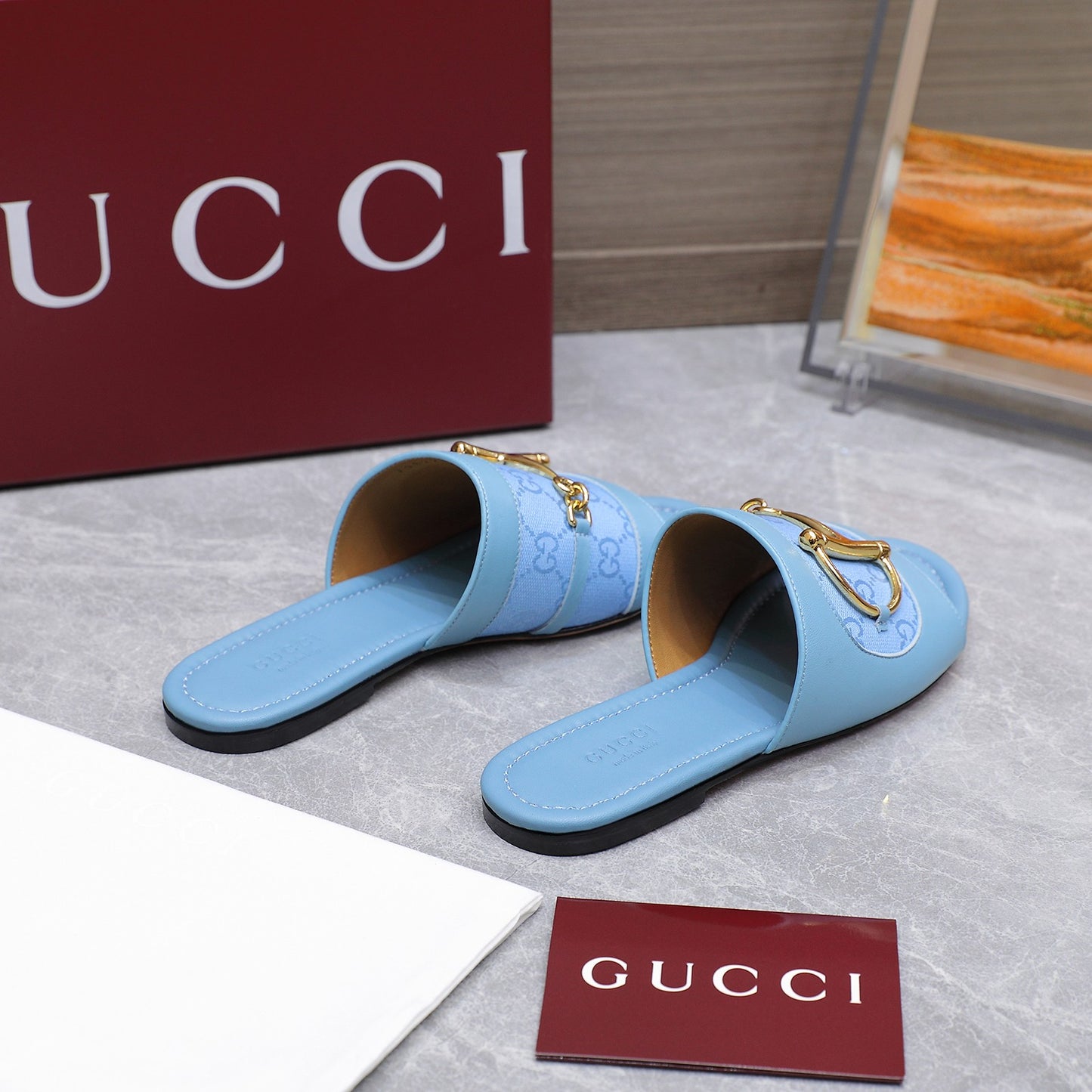 GG 25ss D-shaped chain buckle slippers 1825042512