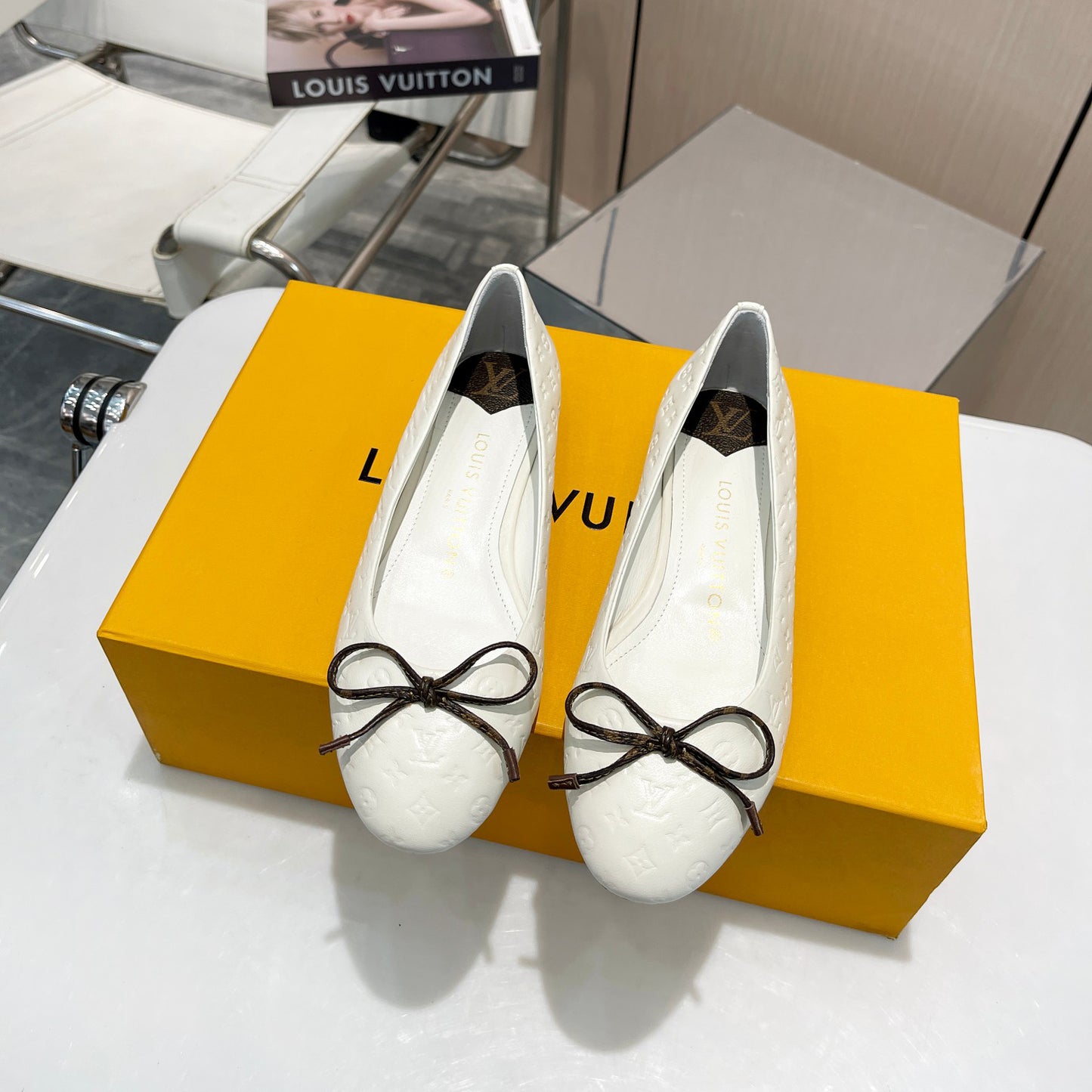 New style bow ballet flat shoes presbyopia shoes 1824040702