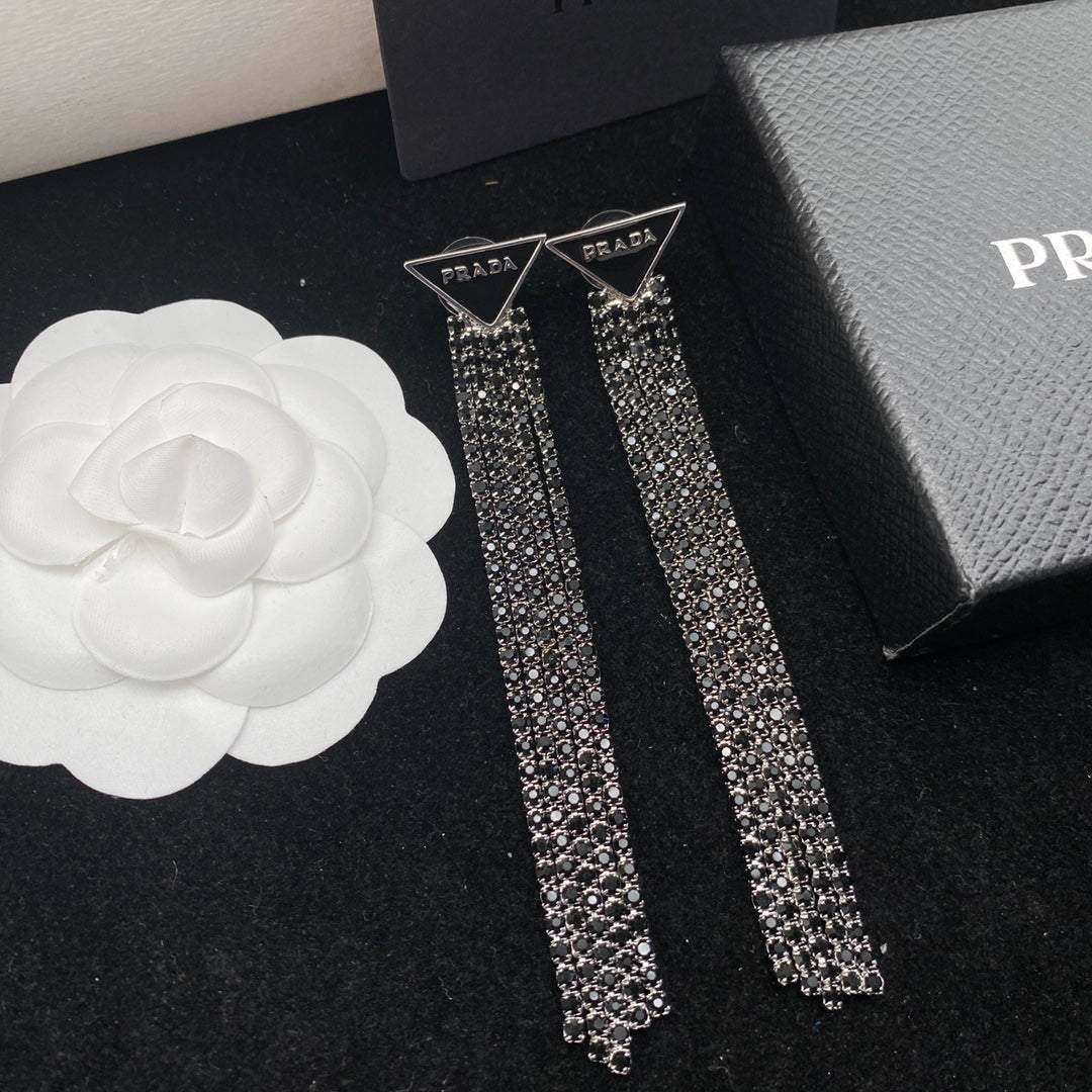 New versatile diamond tassel personalized earrings 1023122821
