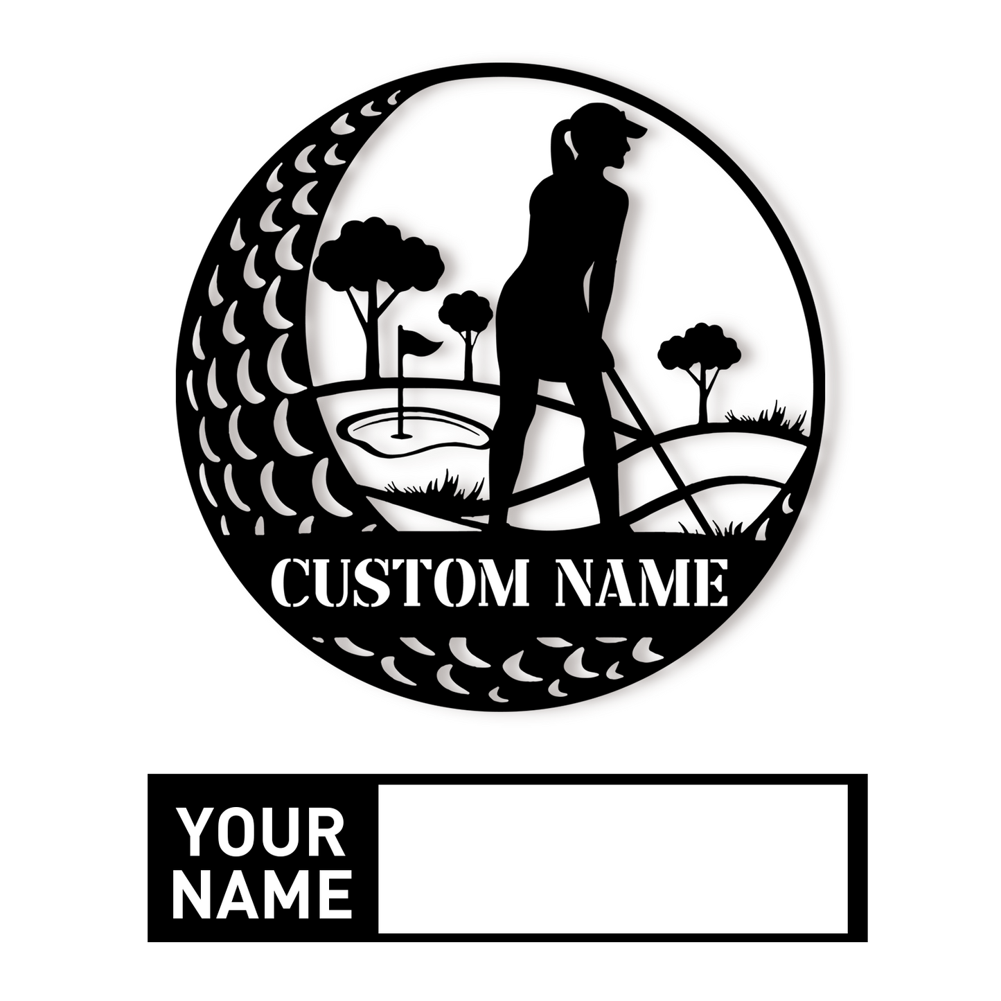 Custom Golf Wall Art Sign, Golf Ball Transport Design for Sports Room, Garage or Front Porch Decor