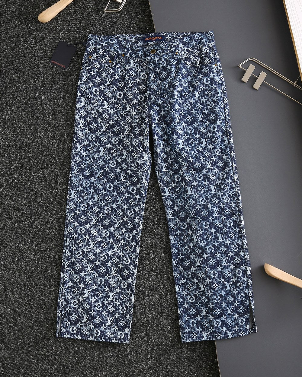 all over print jacquard jeans XC0823102304
