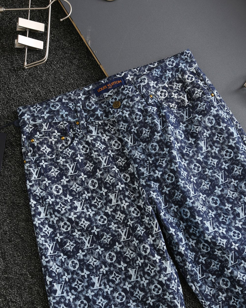 all over print jacquard jeans XC0823102304