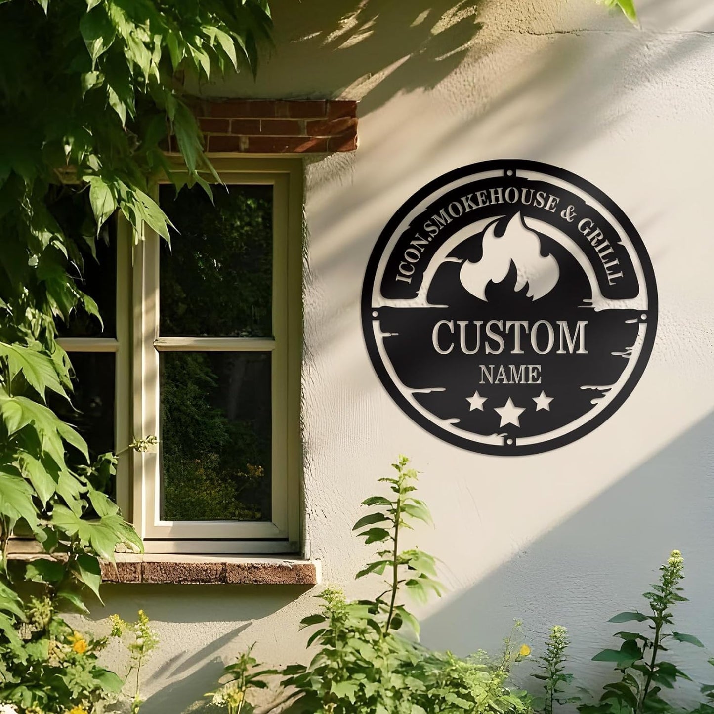 Custom Antler Metal Cabin Sign Personalized Last Name Sign Outdoor Hunter Decor Gift