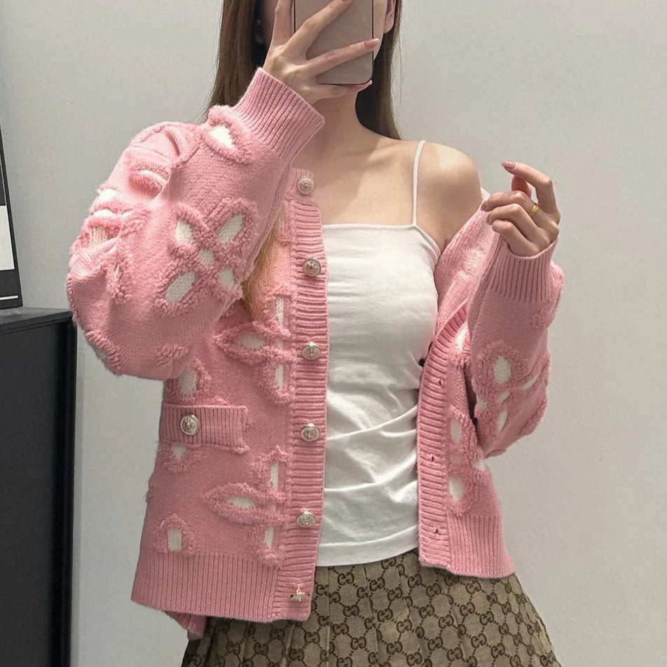 Casual versatile loose cardigan 1024101612