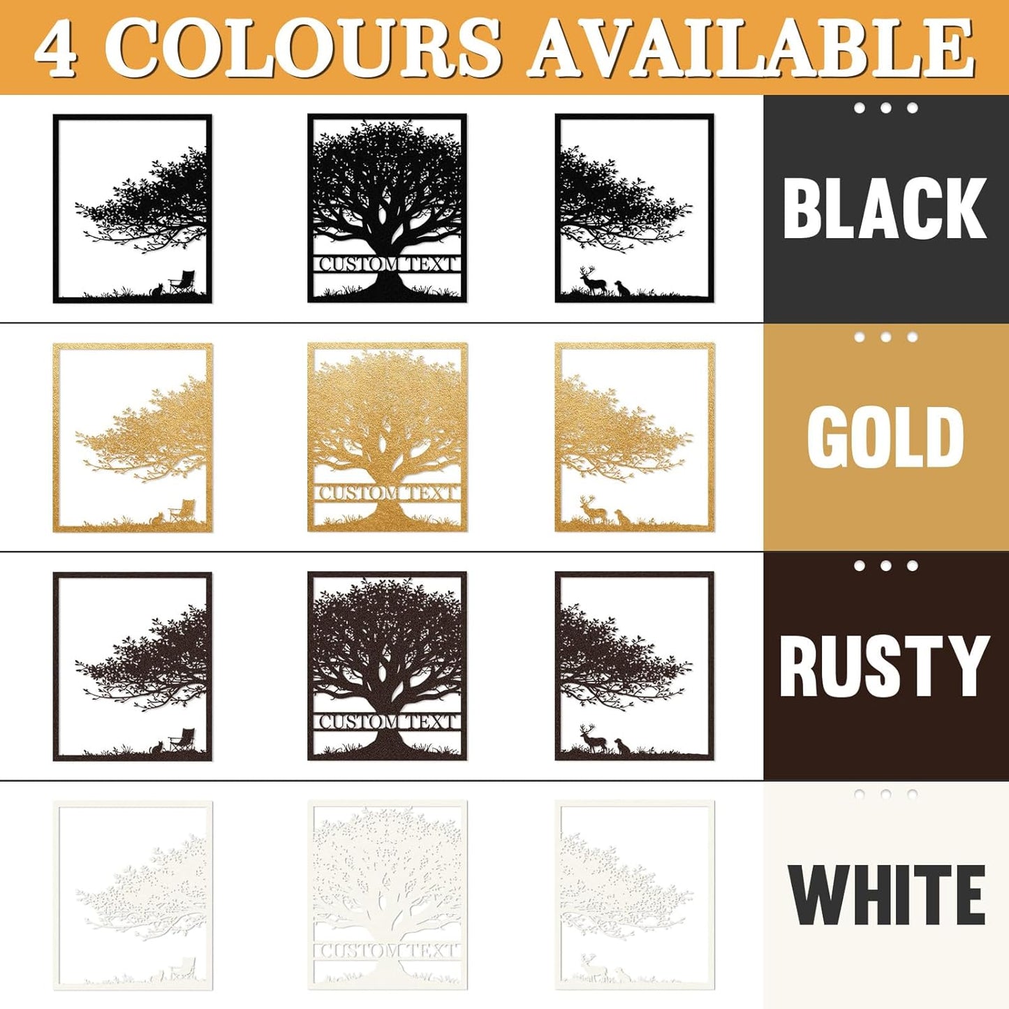 Personalized Metal Wall Art Set,, Botanical Art, Couple Custom, Nature Landscape Metal Wall Hanging