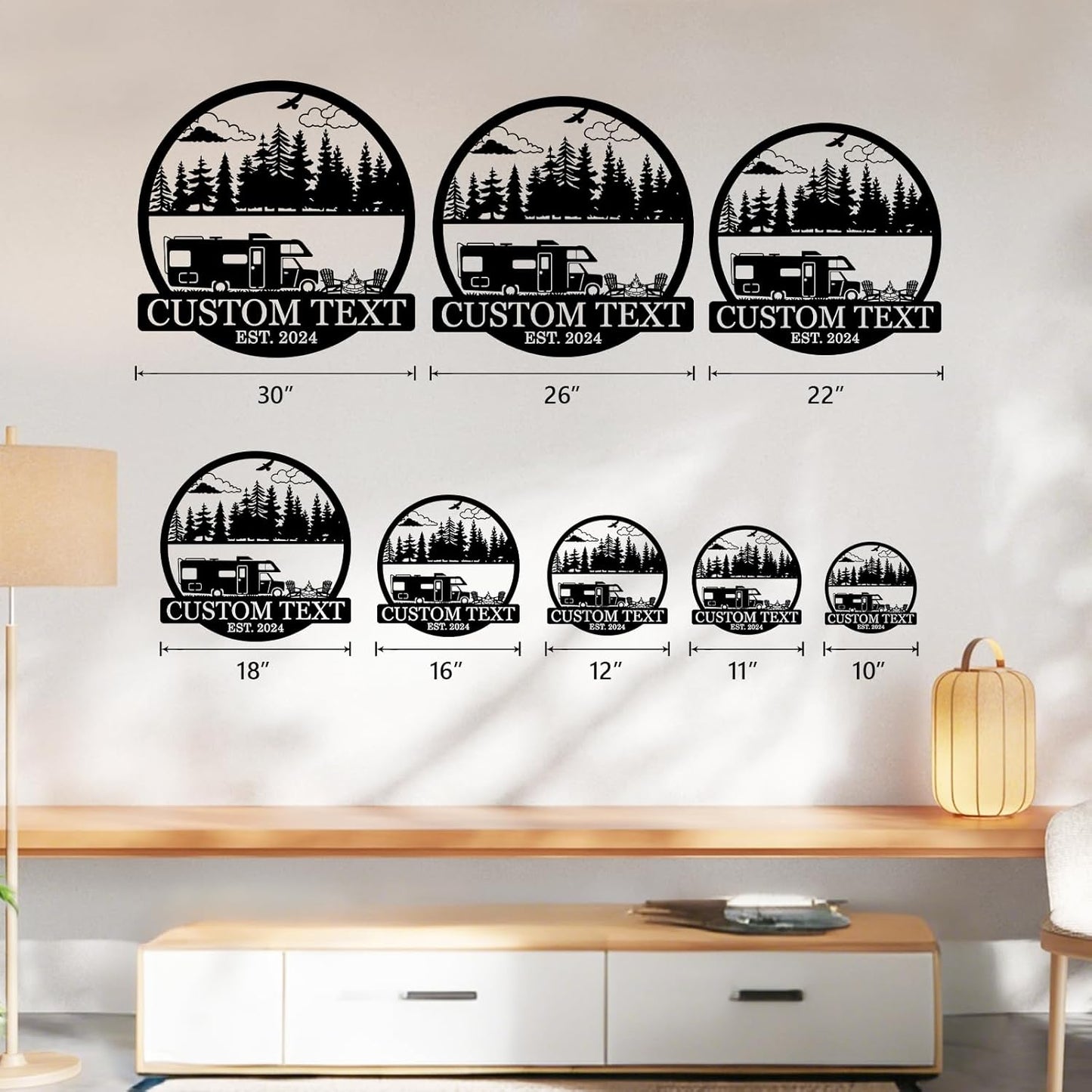 Personalized Camping Sign, Outdoor Travel Trailer Camper Signs, Family Sign, Camping Gifts