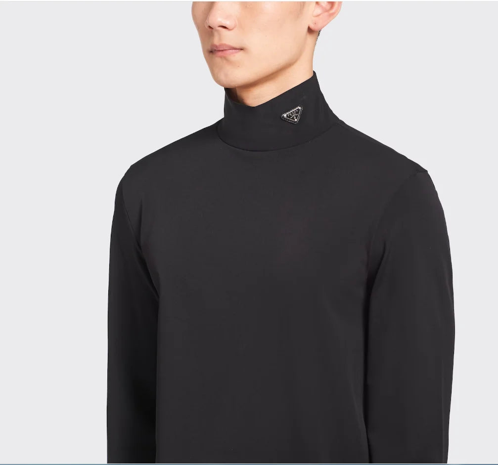 Unisex fashion and versatile high neck base shirt 1024080503