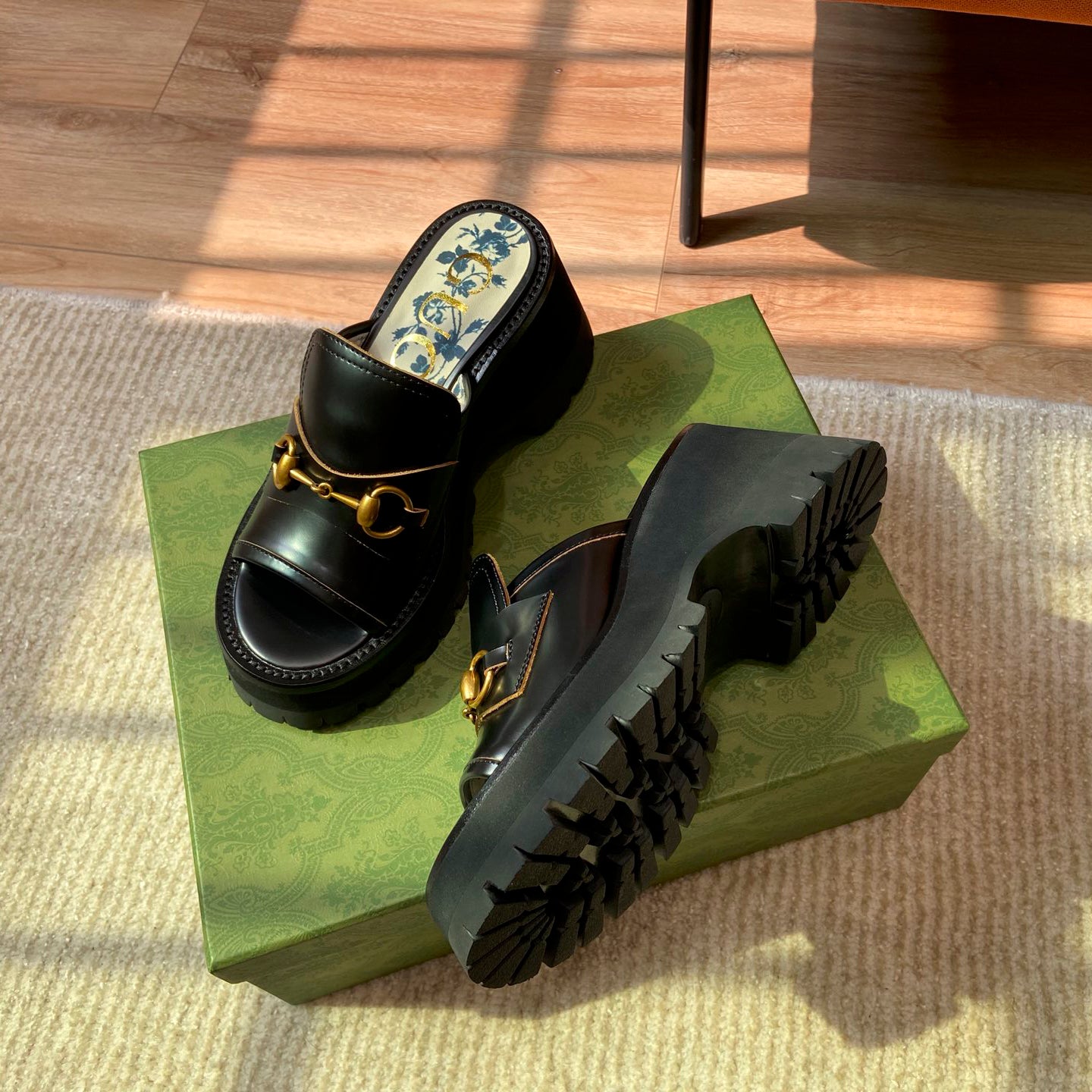 G Horsebit platform slippers 1824061307