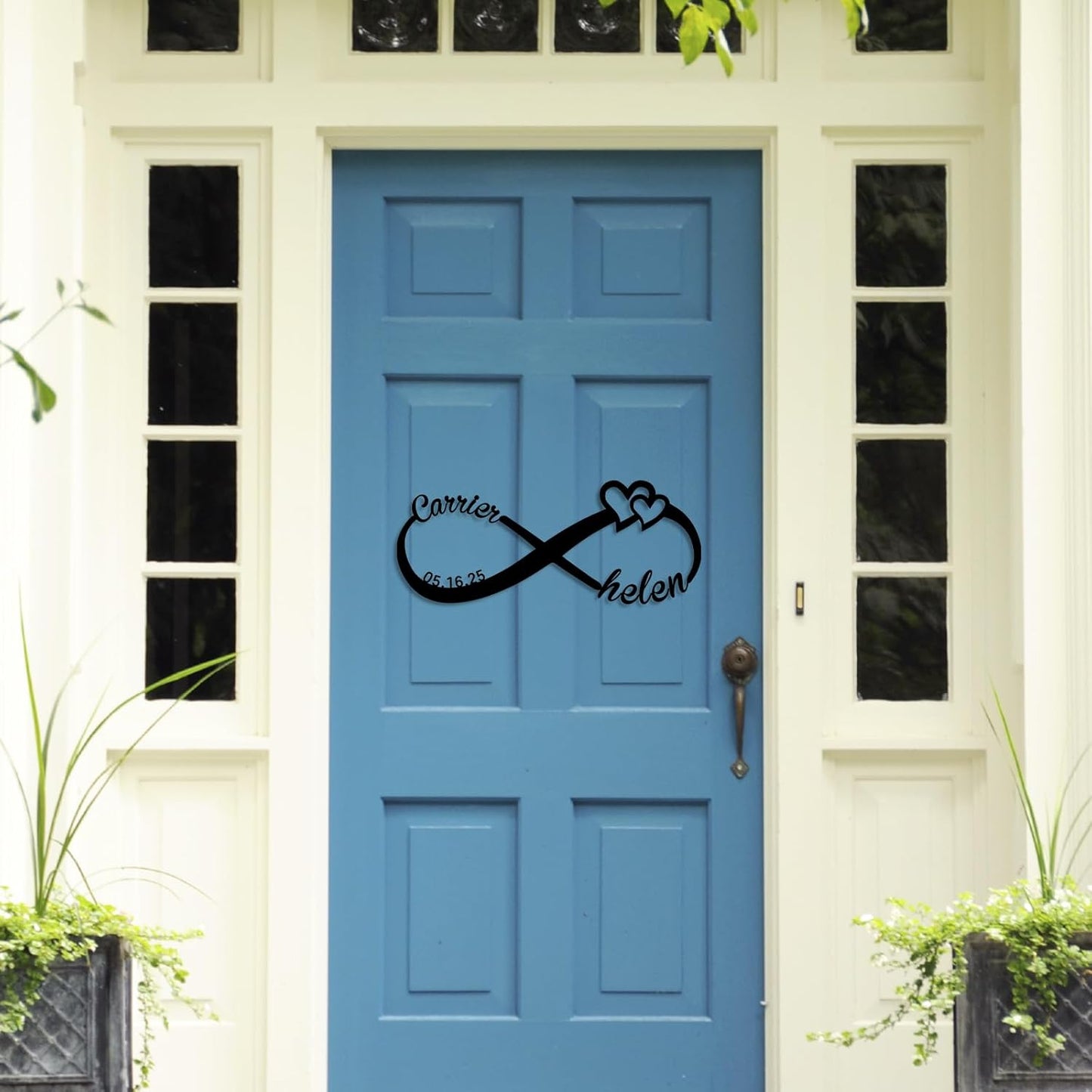 Personalized Infinity Sign, Custom Metal Name Sign, Wedding & Engagement Gift, Family Wall Art, Housewarming Gift
