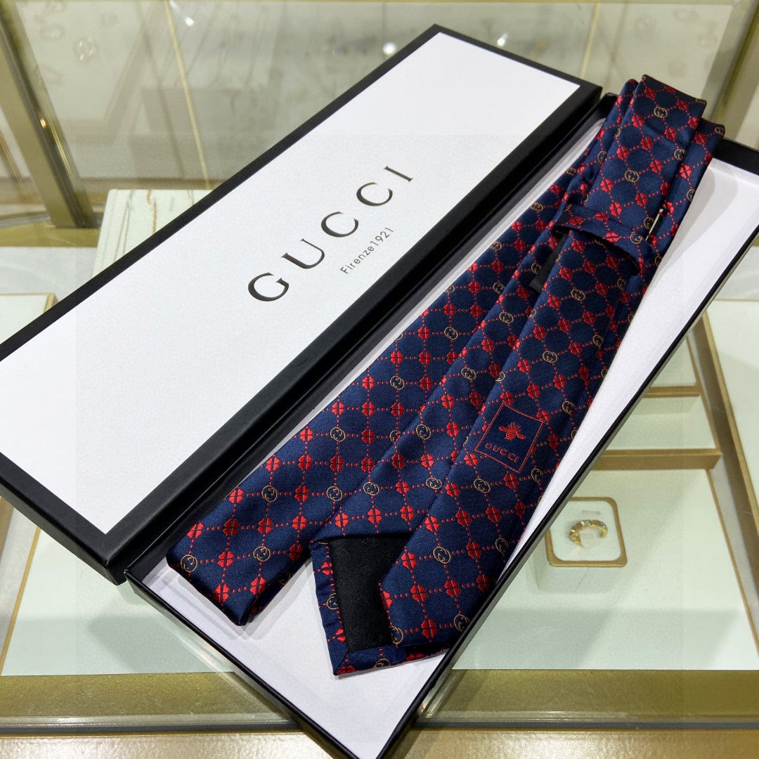 GG four-leaf clover tie 1824060504
