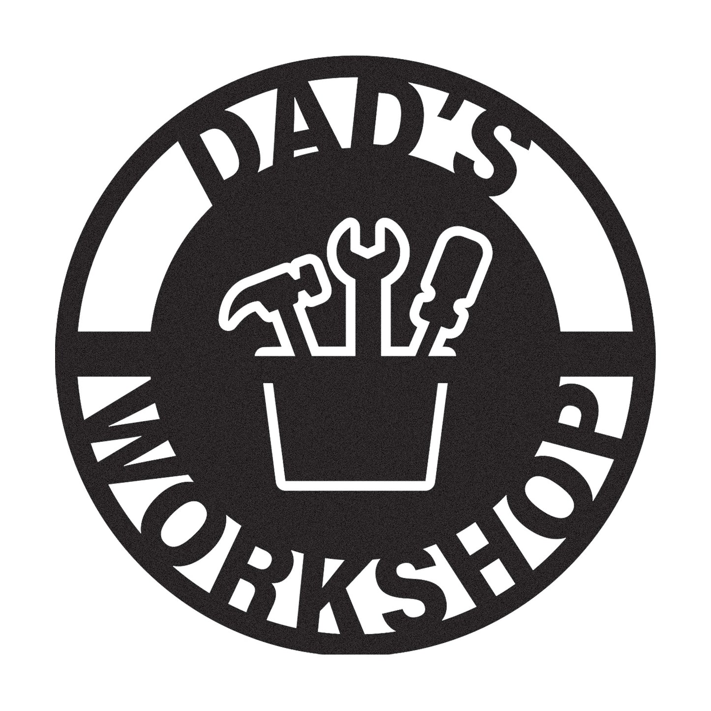 Personalized Dad��s Workshop Metal Sign, Custom Garage Tool Decor, Father��s Day Gift, Rustic Wall Art for His Shed or Tool Area