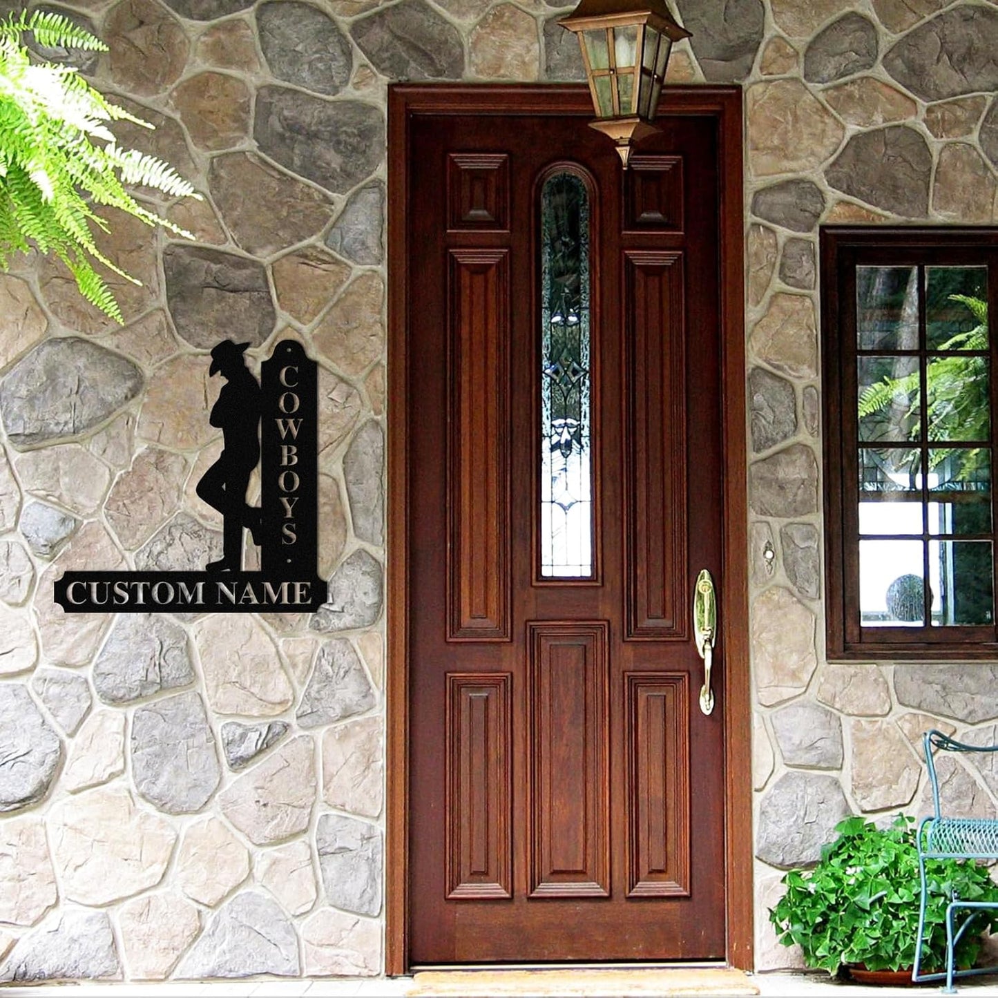 Custom Equestrian Cowboy Metal Sign Western Style Iron Art Horse Ranch & Riding Club Decor