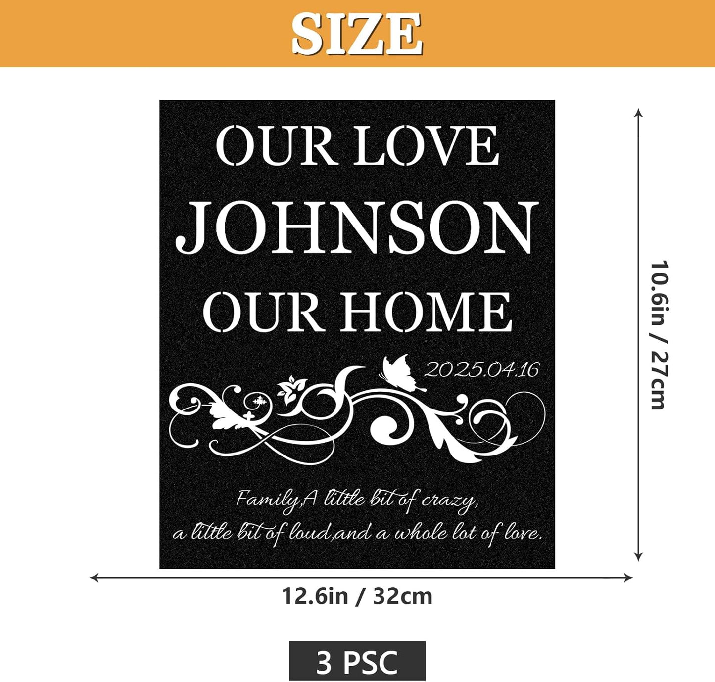 Personalized Metal Wall Art Set,, Botanical Art, Couple Custom, Nature Landscape Metal Wall Hanging