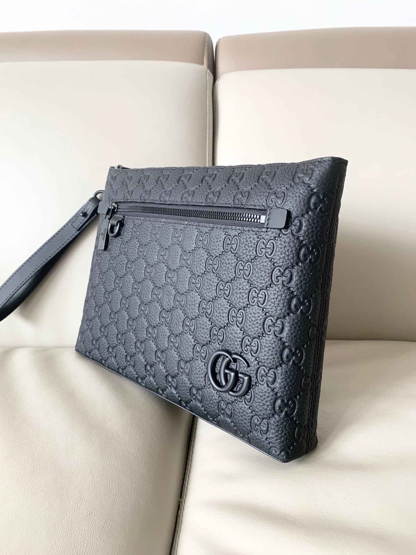 GG Leather embossing clutch bag 1825042909