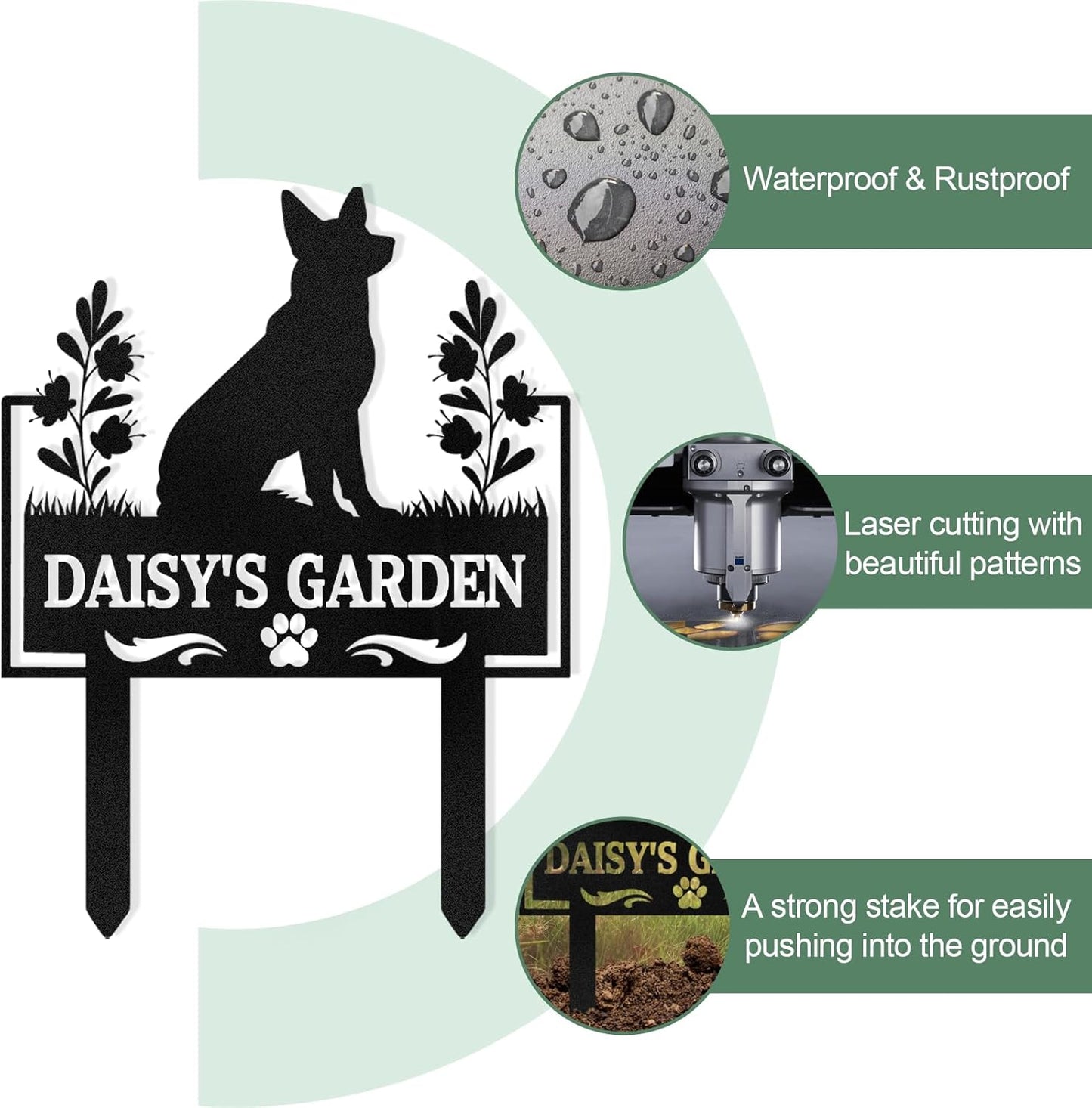 Custom Iron Pet Memorial Plaque - Forever Remembrance for Your Furry Friends