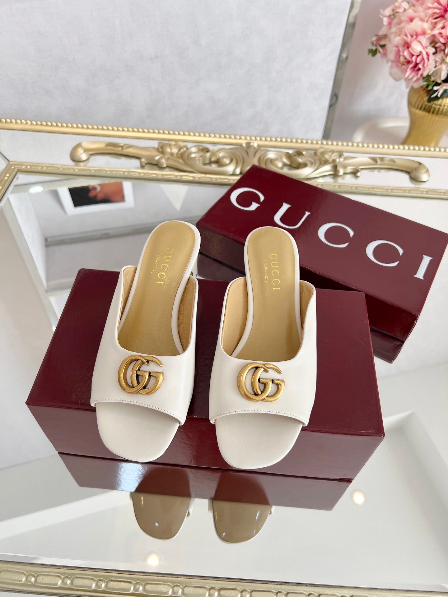 GG Chunky heel slippers 1825061302