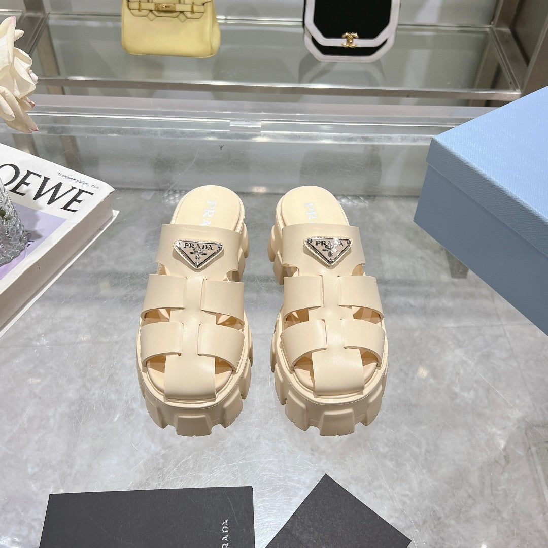 PR ss sawtooth ultra light thick-soled mules 1825051902