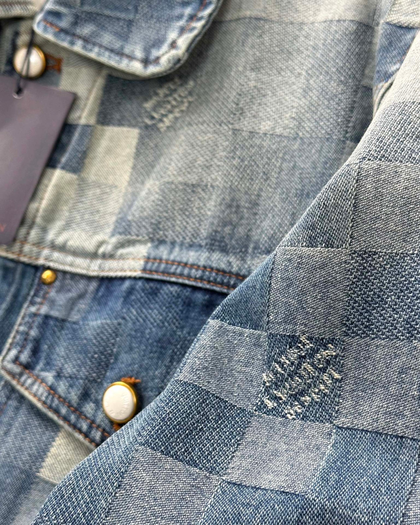 LV Plaid denim jacket 1825022821