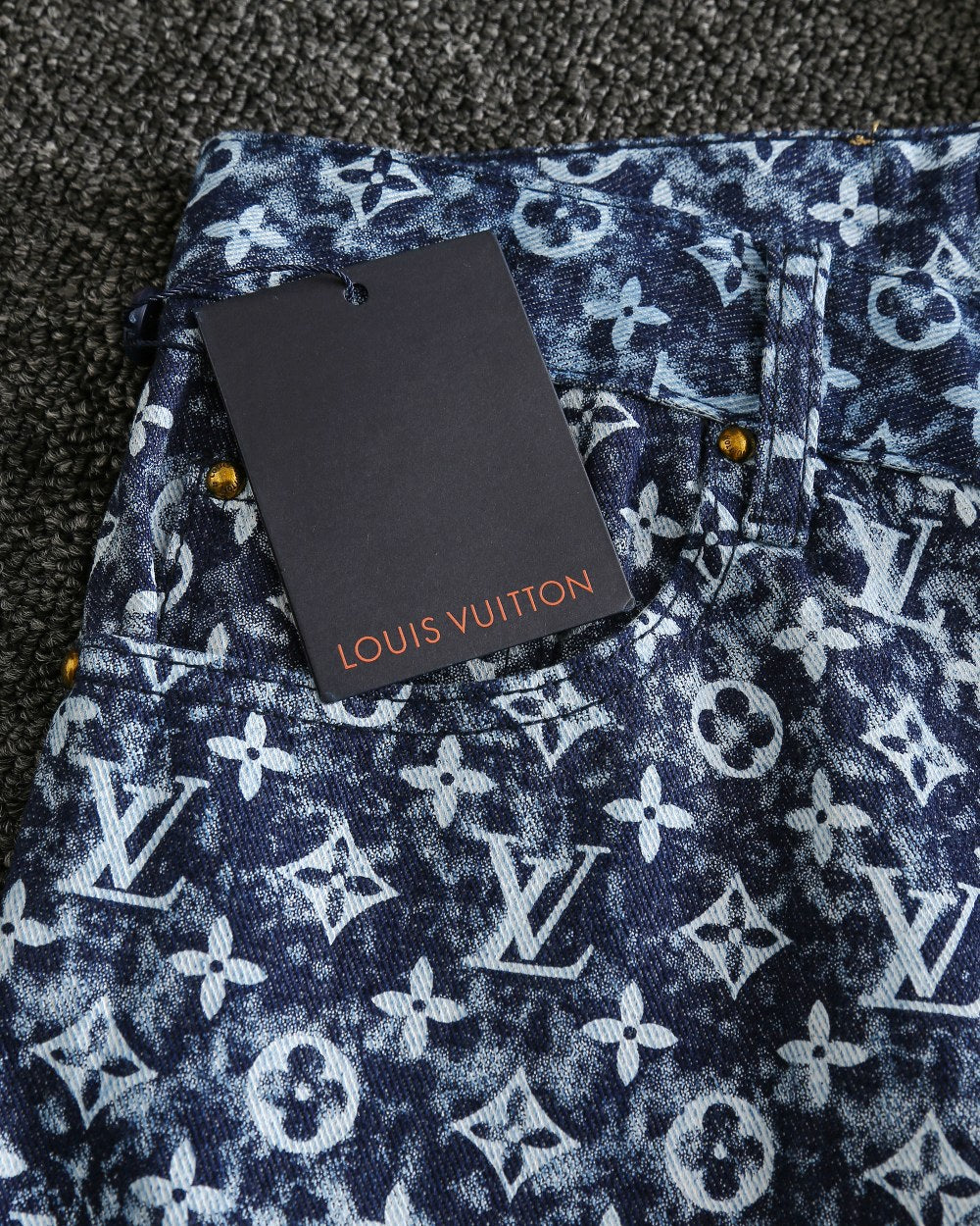 all over print jacquard jeans XC0823102304
