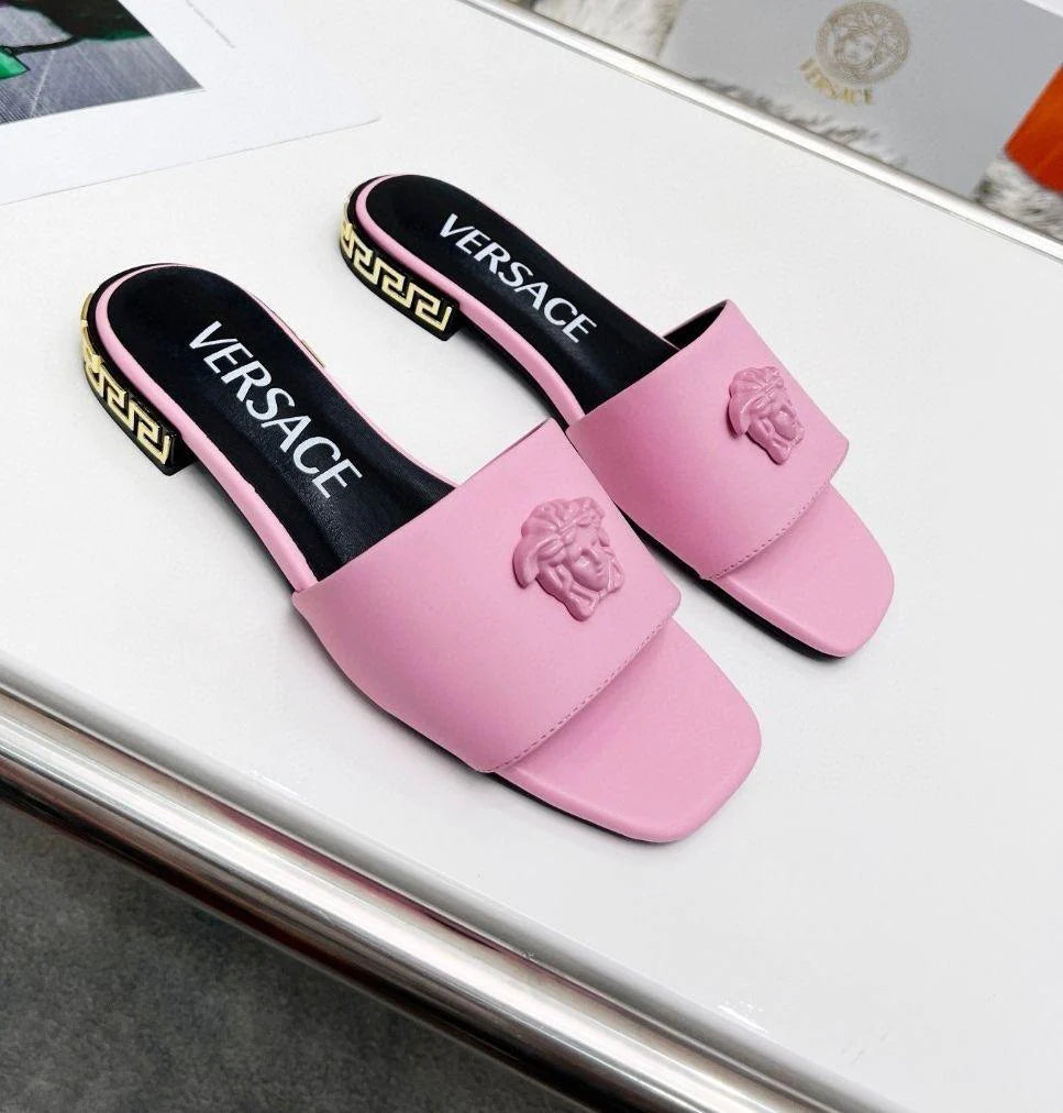 Classic Fashion Comfortable Head Flat Square Large Size Slippers 1024040207